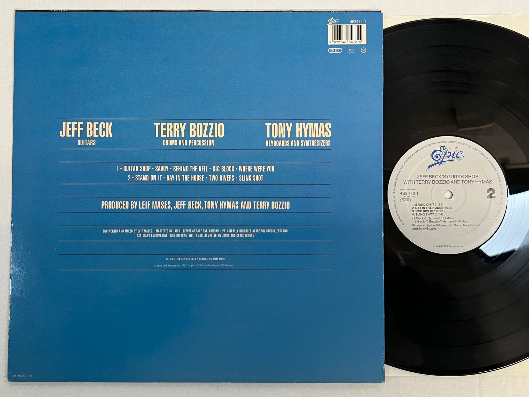 Omslagsbild för skivan JEFF BECK'S GUITAR SHOP LP -89 Hol EPIC 4634721