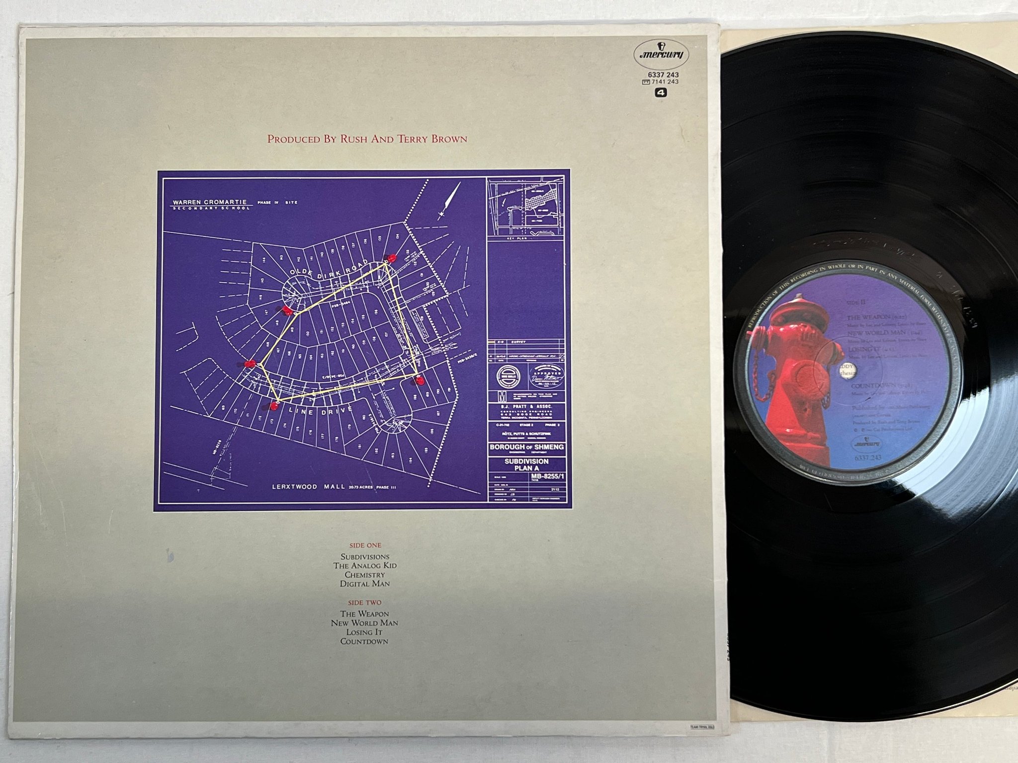 Omslagsbild för skivan RUSH signals LP -82 MERCURY 6337 243