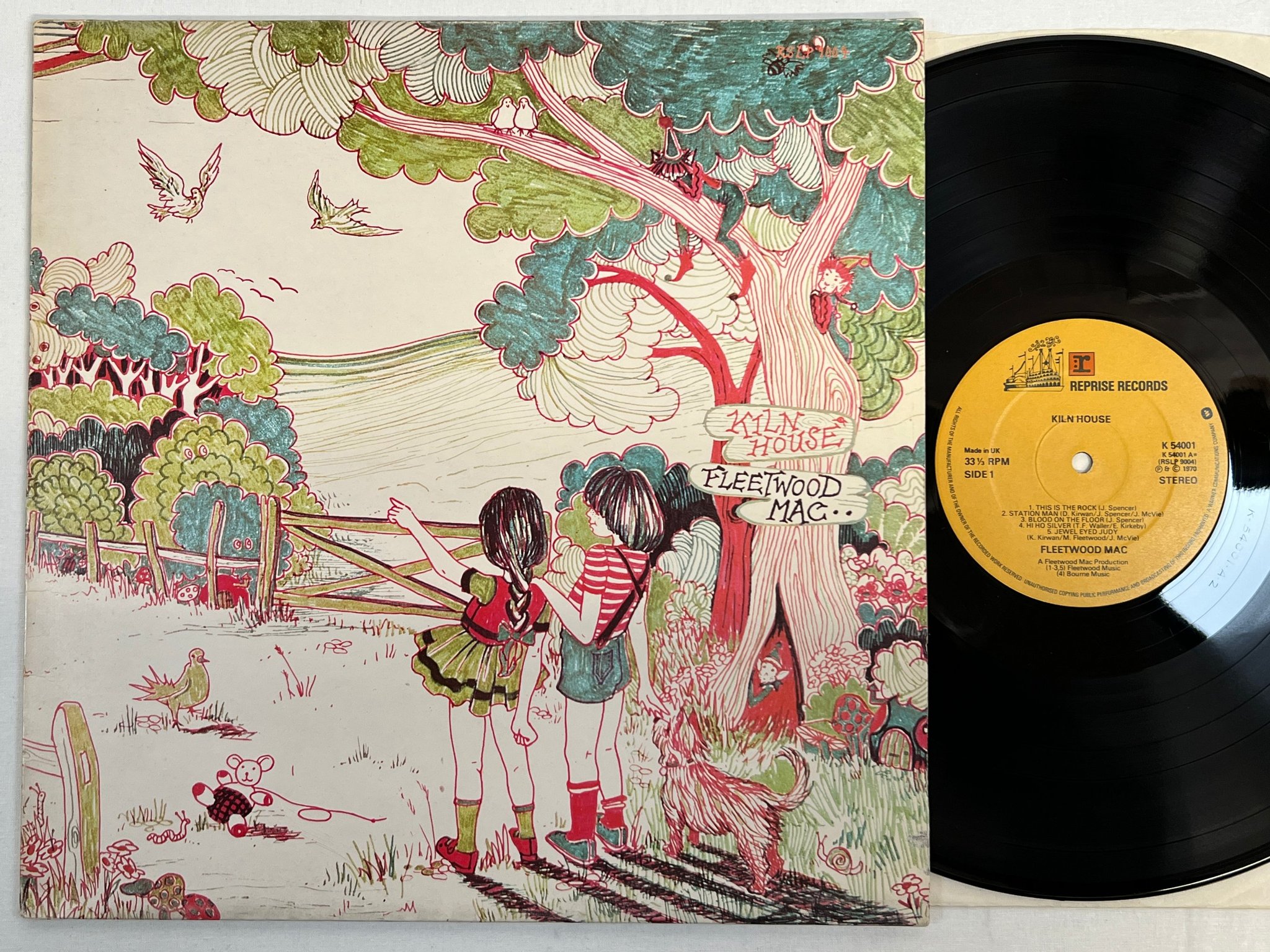 Omslagsbild för skivan FLEETWOOD MAC kiln house LP re UK REPRISE K 54001