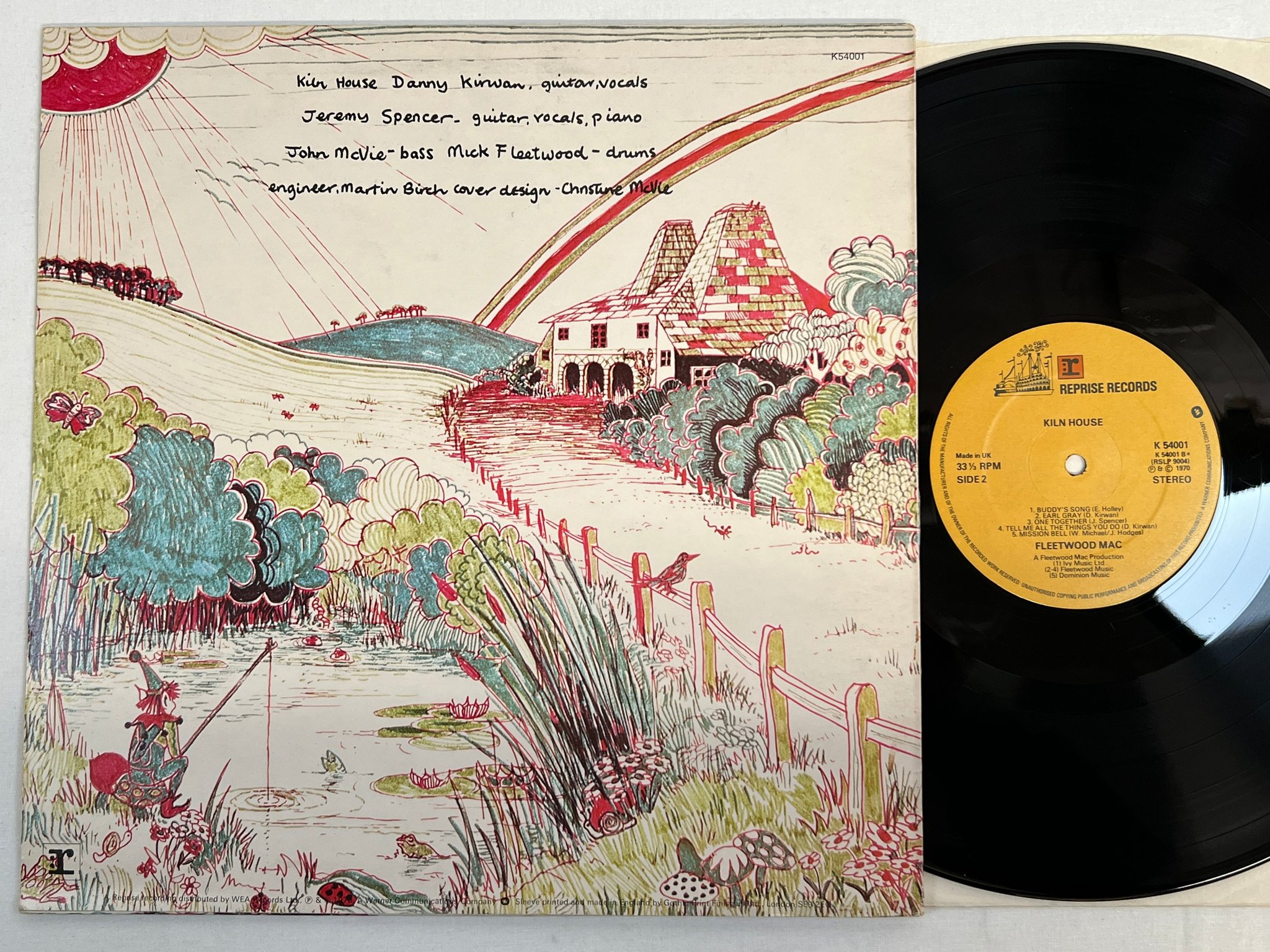 Omslagsbild för skivan FLEETWOOD MAC kiln house LP re UK REPRISE K 54001