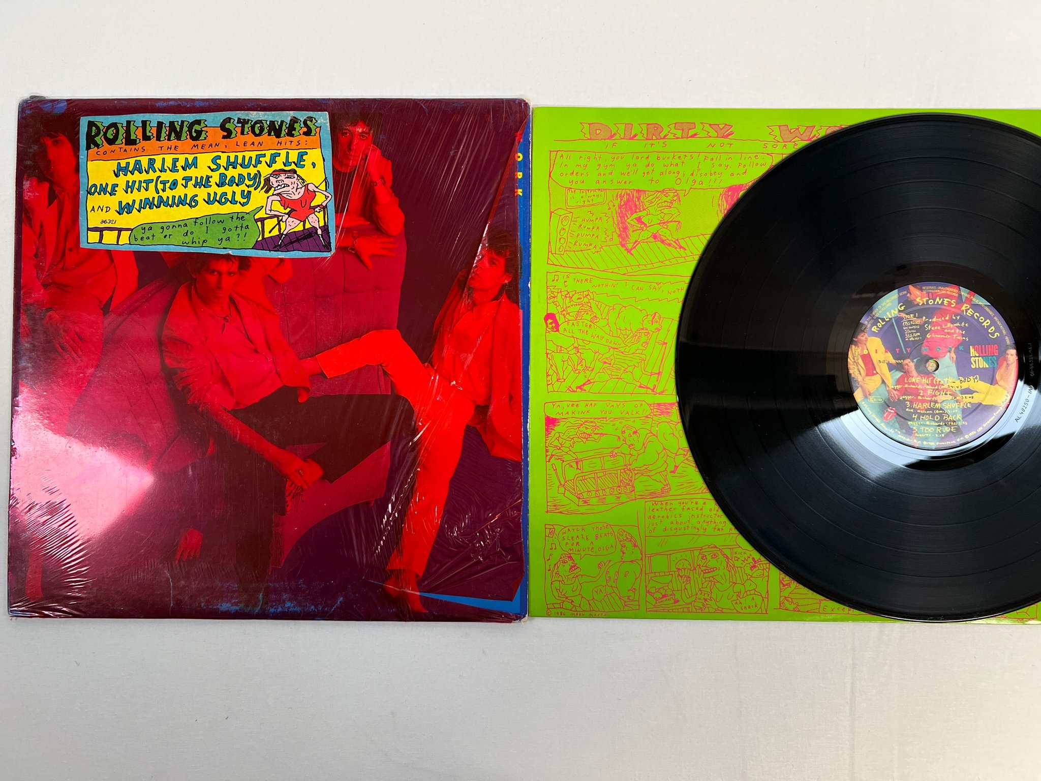 Omslagsbild för skivan ROLLING STONES dirt work LP Hol CBS 86321