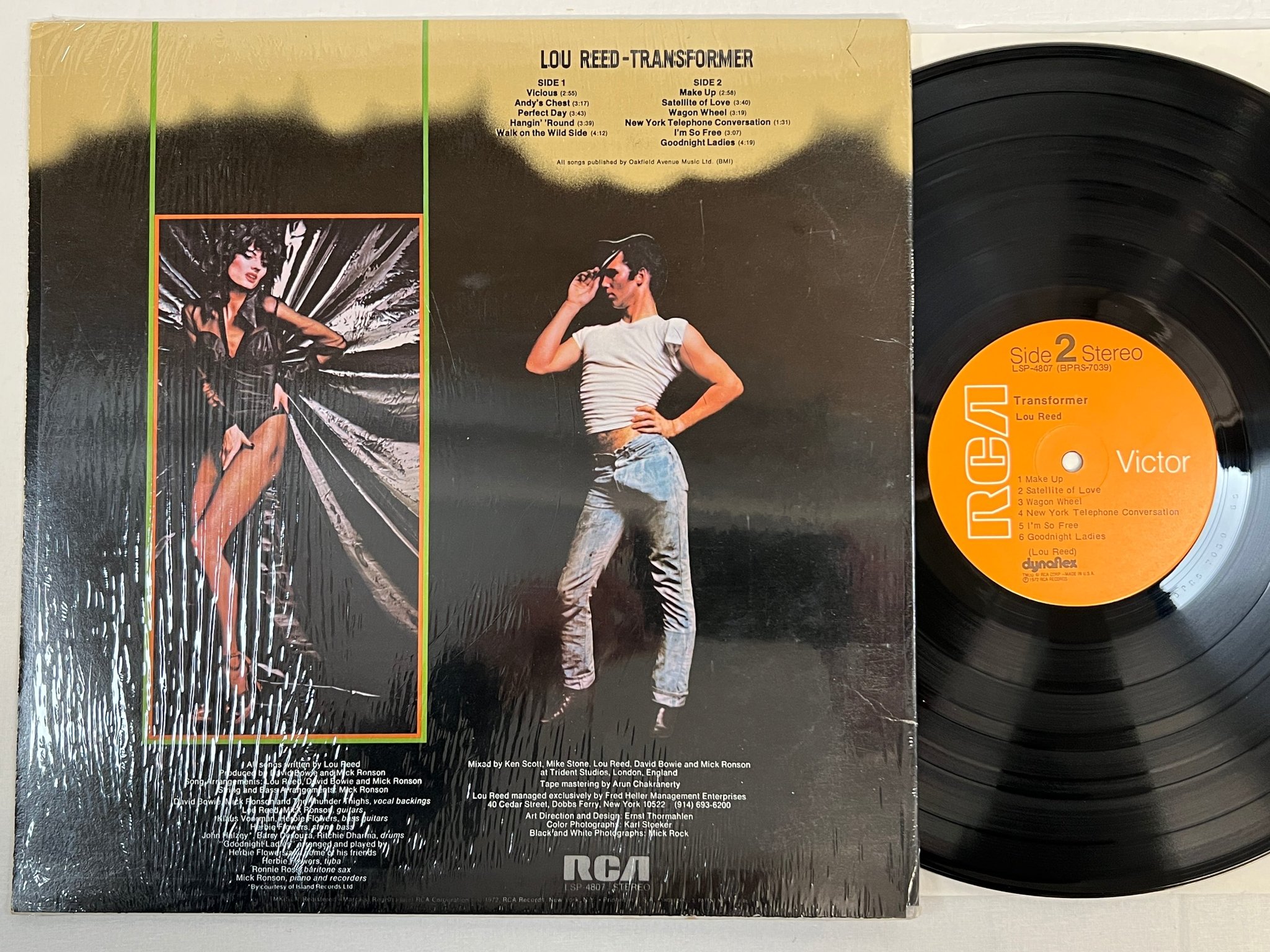Omslagsbild för skivan LOU REED transformer LP -72 US RCA LSP-4807 " HYPE STICKER " 