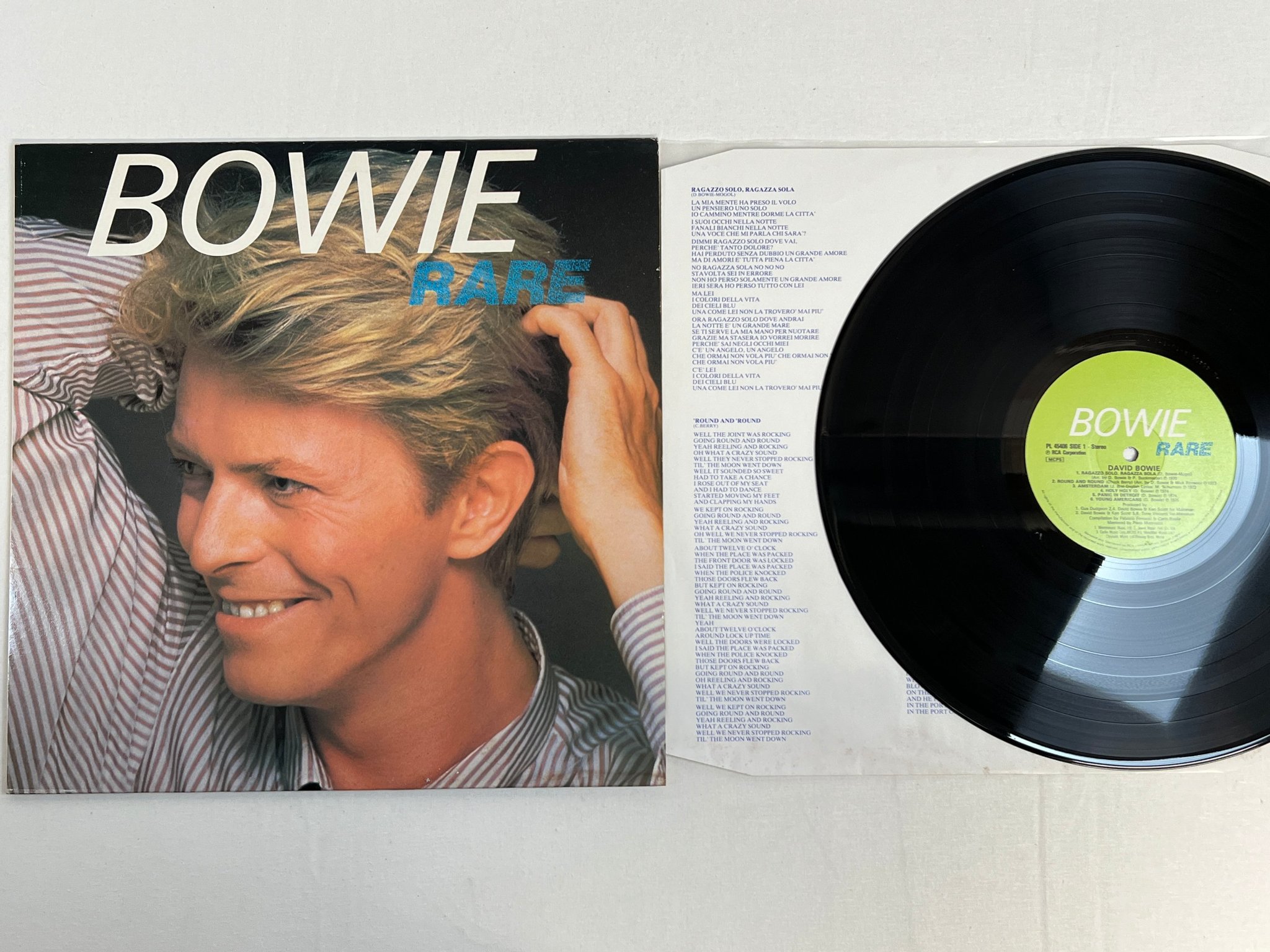 Omslagsbild för skivan DAVID BOWIE rare LP UK RCA PL 45406