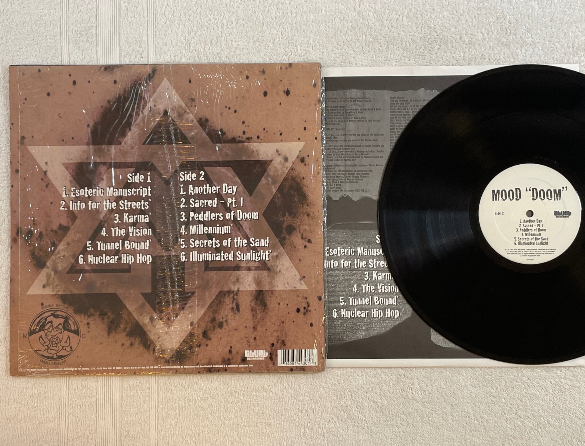 Omslagsbild för skivan MOOD Doom LP -97 US BLUNT RECORDING TVT 4430-1 ** rare **