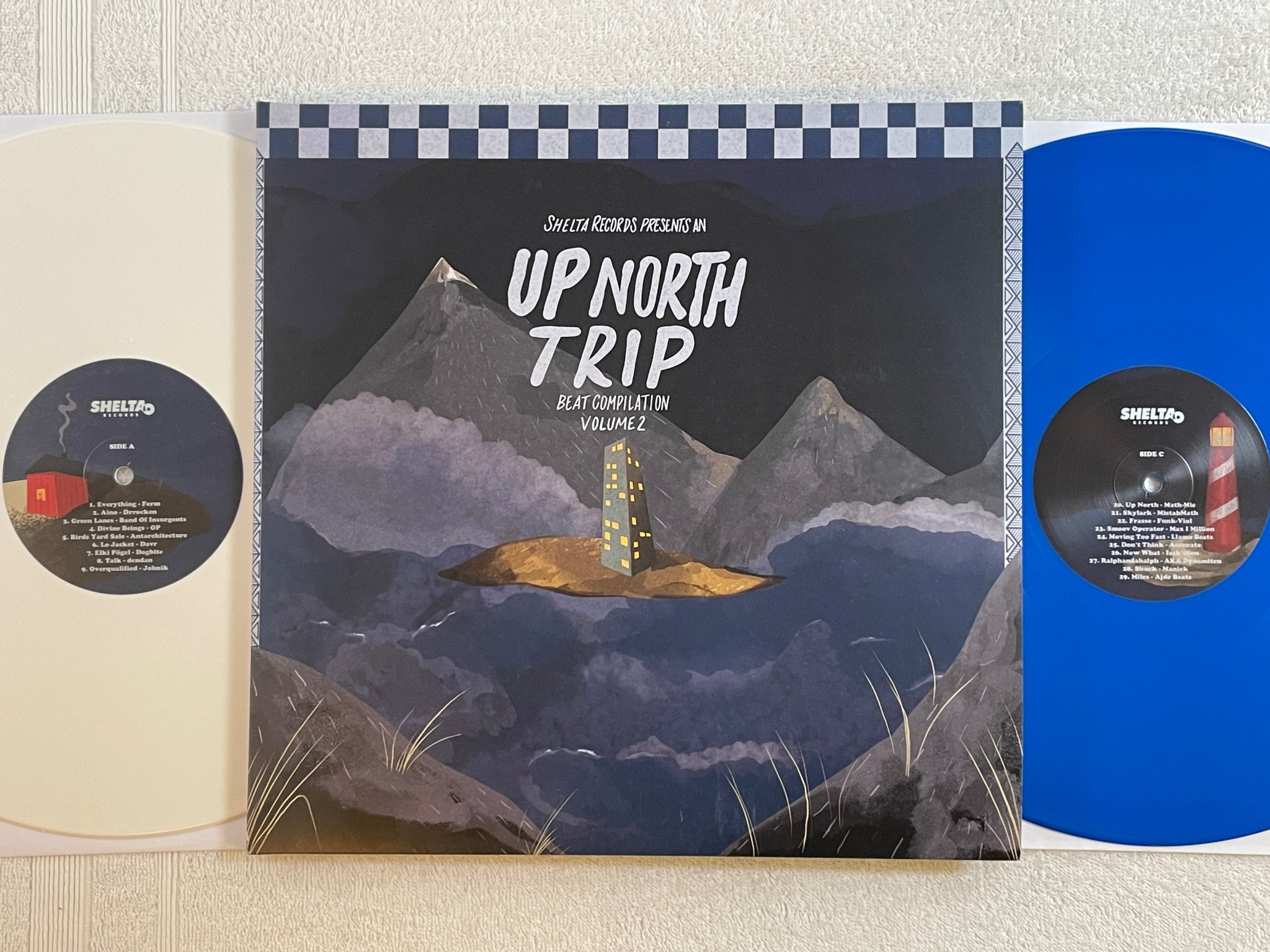 Omslagsbild för skivan V/A Up North Trip (Beat Compilation Volume 2) 2xLP 2022 Swe  SHELTA 