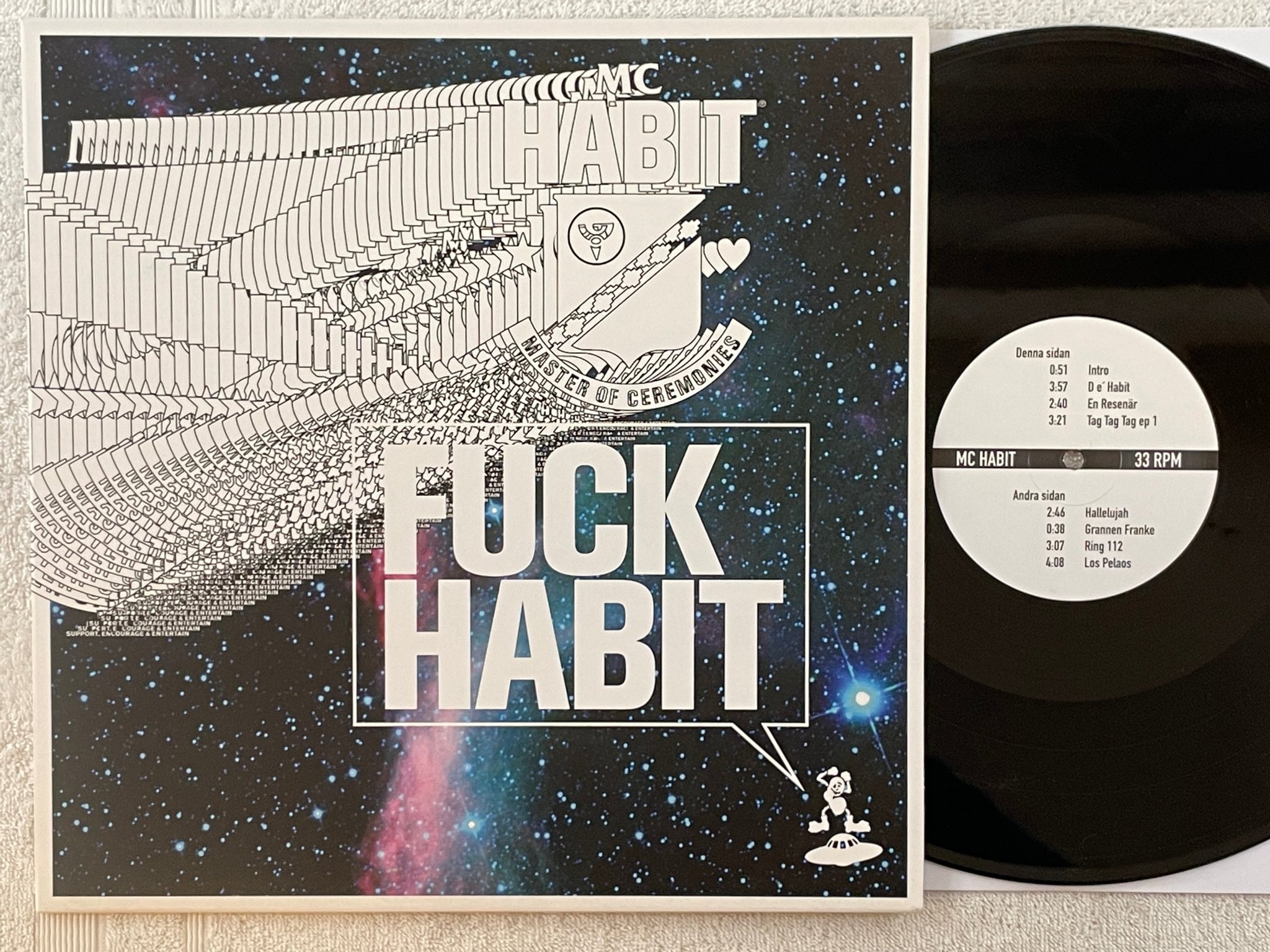 Omslagsbild för skivan MC HABIT fuck habit 12"ep 2015 Swe GOLDENVINYL_08
