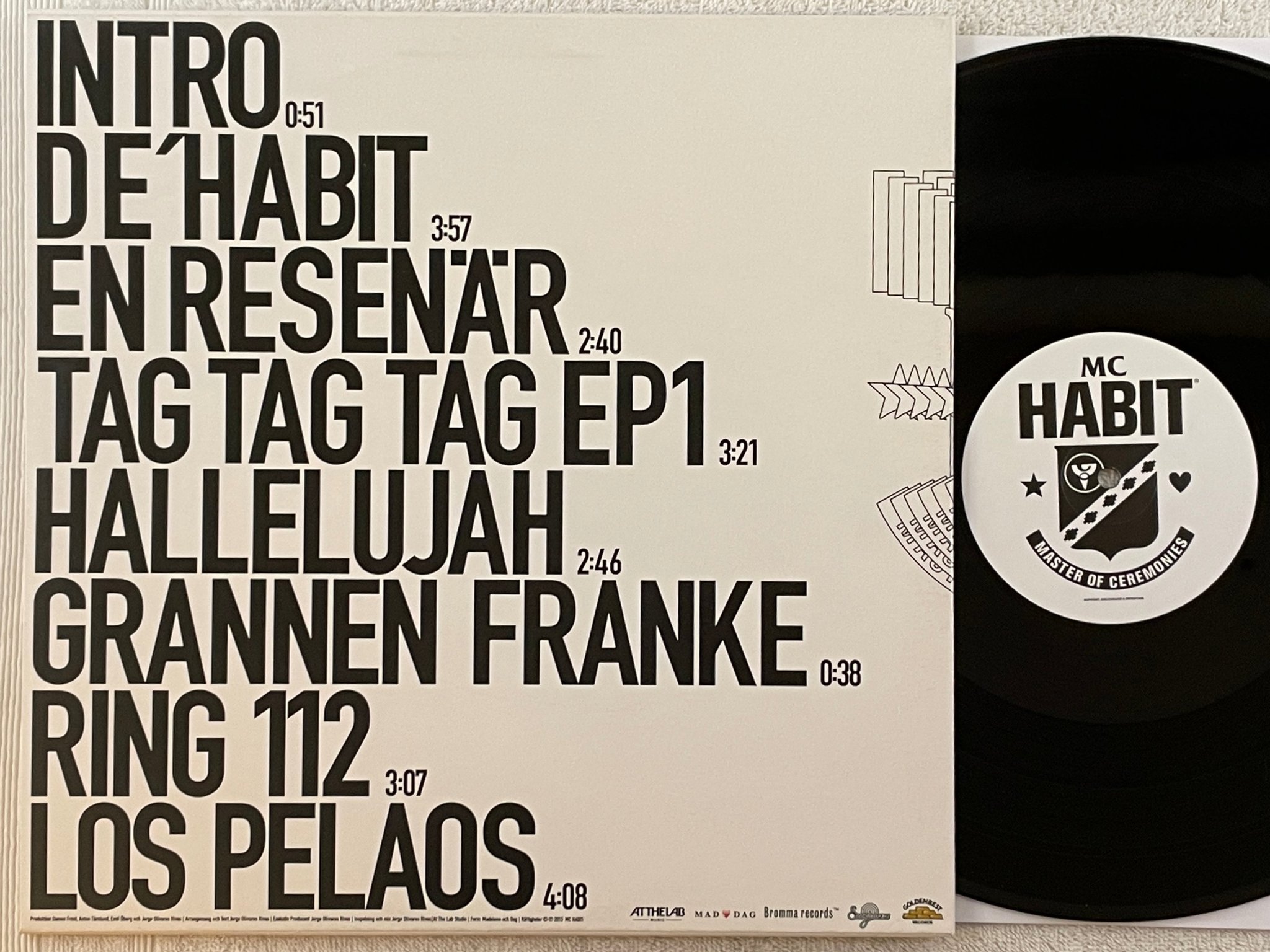 Omslagsbild för skivan MC HABIT fuck habit 12"ep 2015 Swe GOLDENVINYL_08