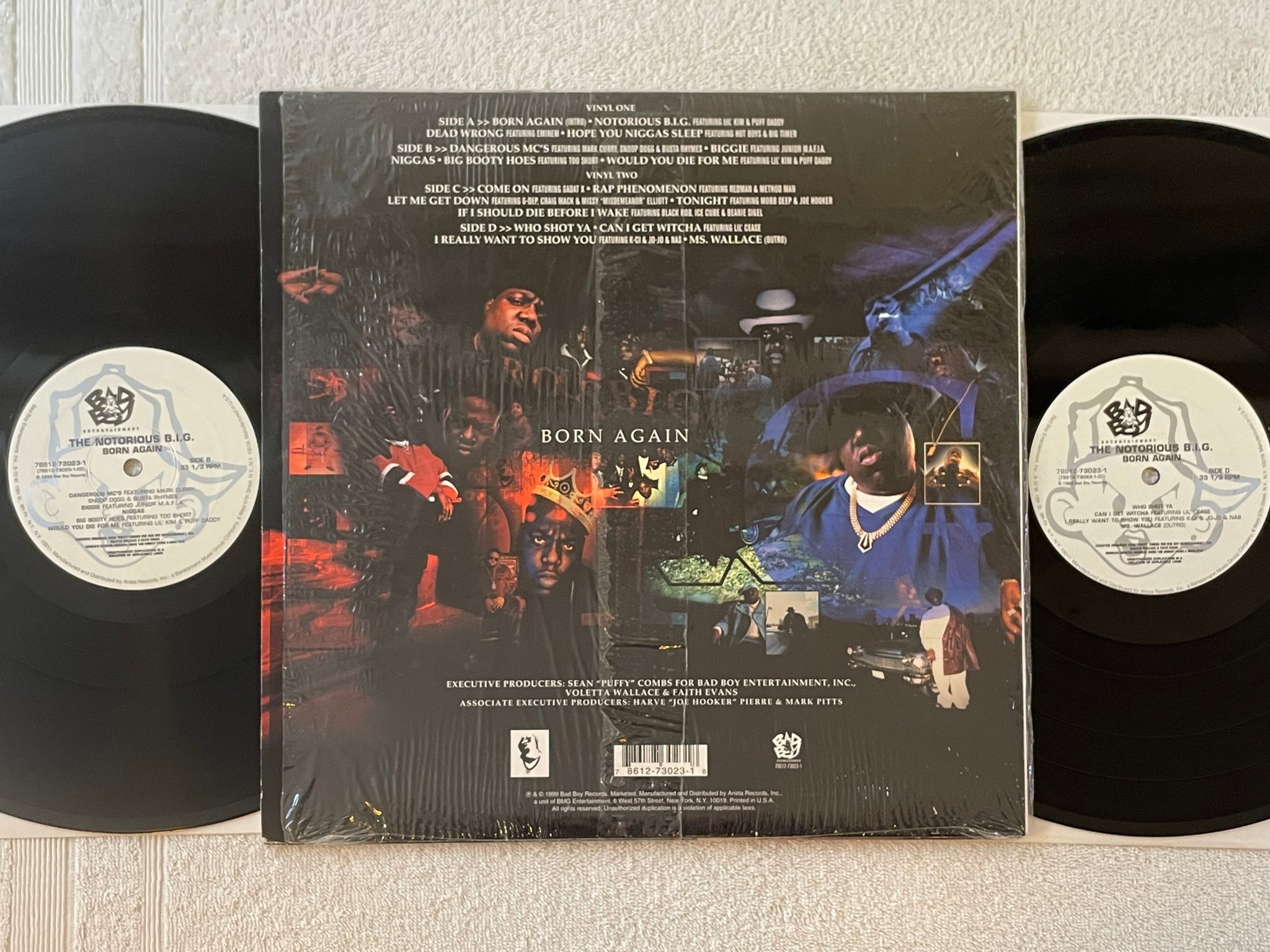 Omslagsbild för skivan THE NOTORIOUS B.I.G. born again LP  -99 US BAD BOY 78612-73023-1