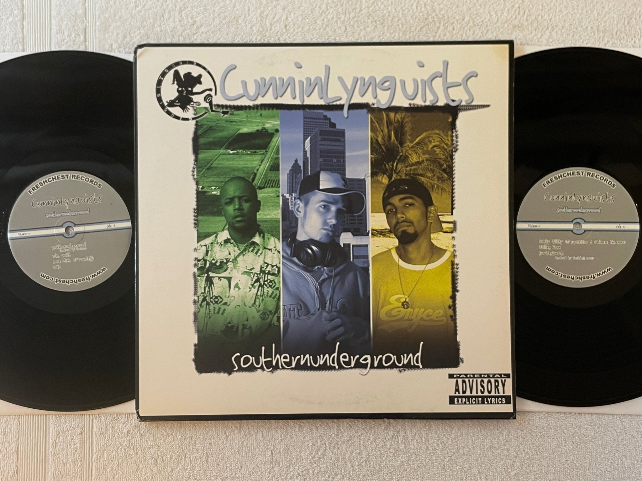 Omslagsbild för skivan CUNNINLYNGUISTS Southernunderground 2xLP 2003 US FRESHCHEST FCH017-1 * RARE *