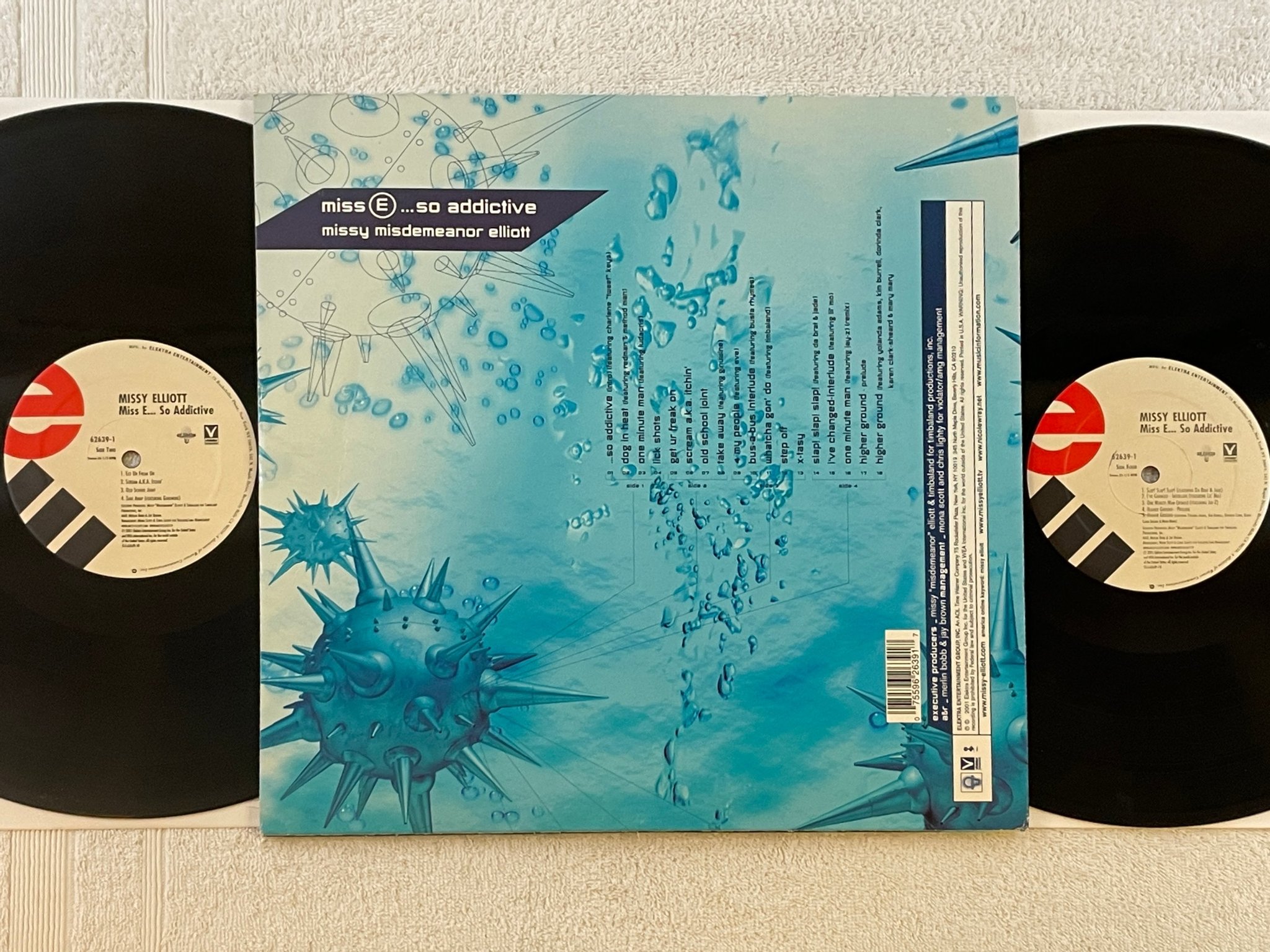 Omslagsbild för skivan MISSY ELLIOTT misse .. so addictive 2xLP 2001 US ELEKTRA 62639-1