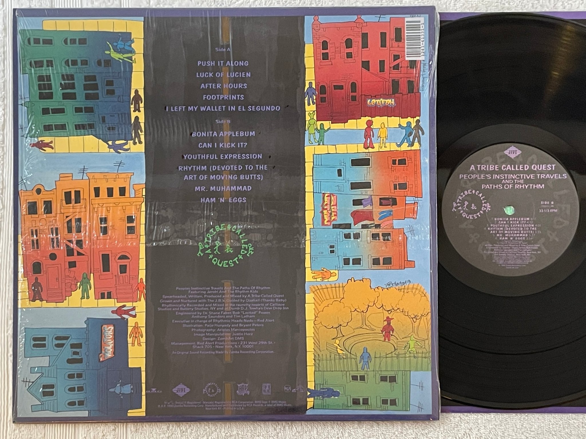 Omslagsbild för skivan TRIBE CALLED QUEST people's instinctive travels LP -90 US JIVE 1331-1-J rare OG 