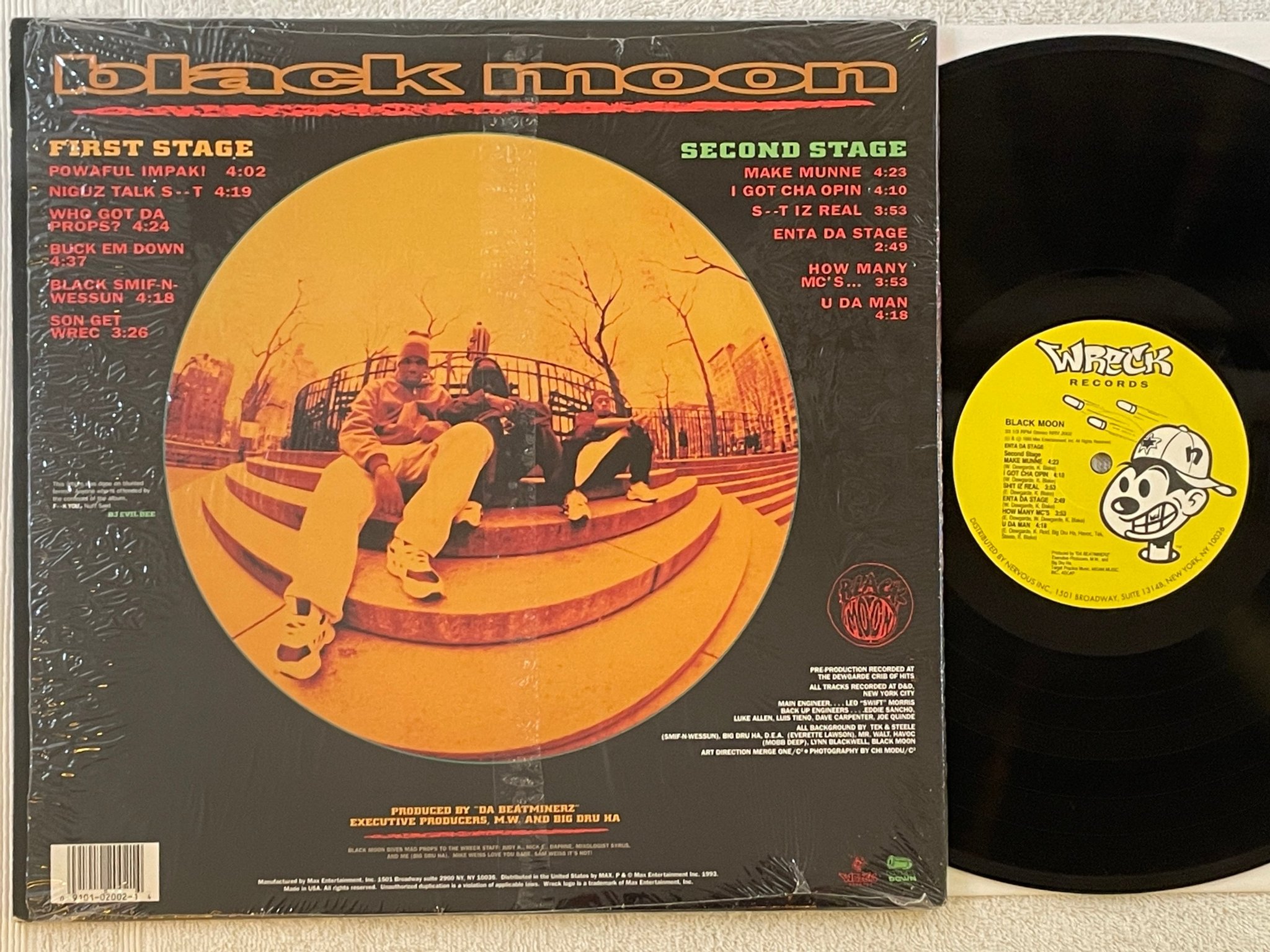 Omslagsbild för skivan BLACK MOON enta da stage LP -93 US WRECK NRV 2002