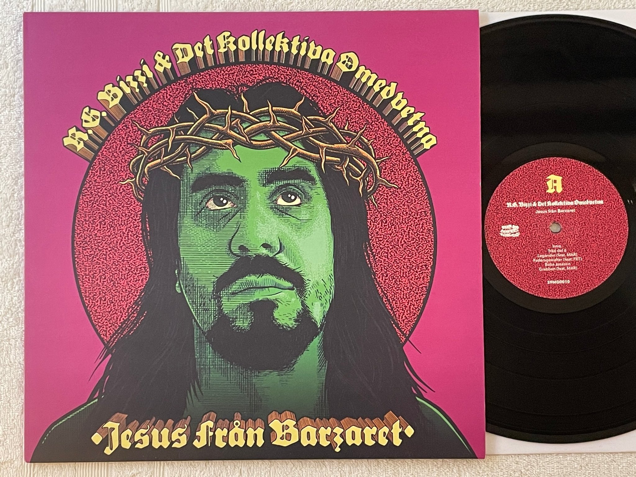 Omslagsbild för skivan R.G. BIZZI & Det Kollektiva Omedvetna – Jesus Från Barzaret LP S9MG0010