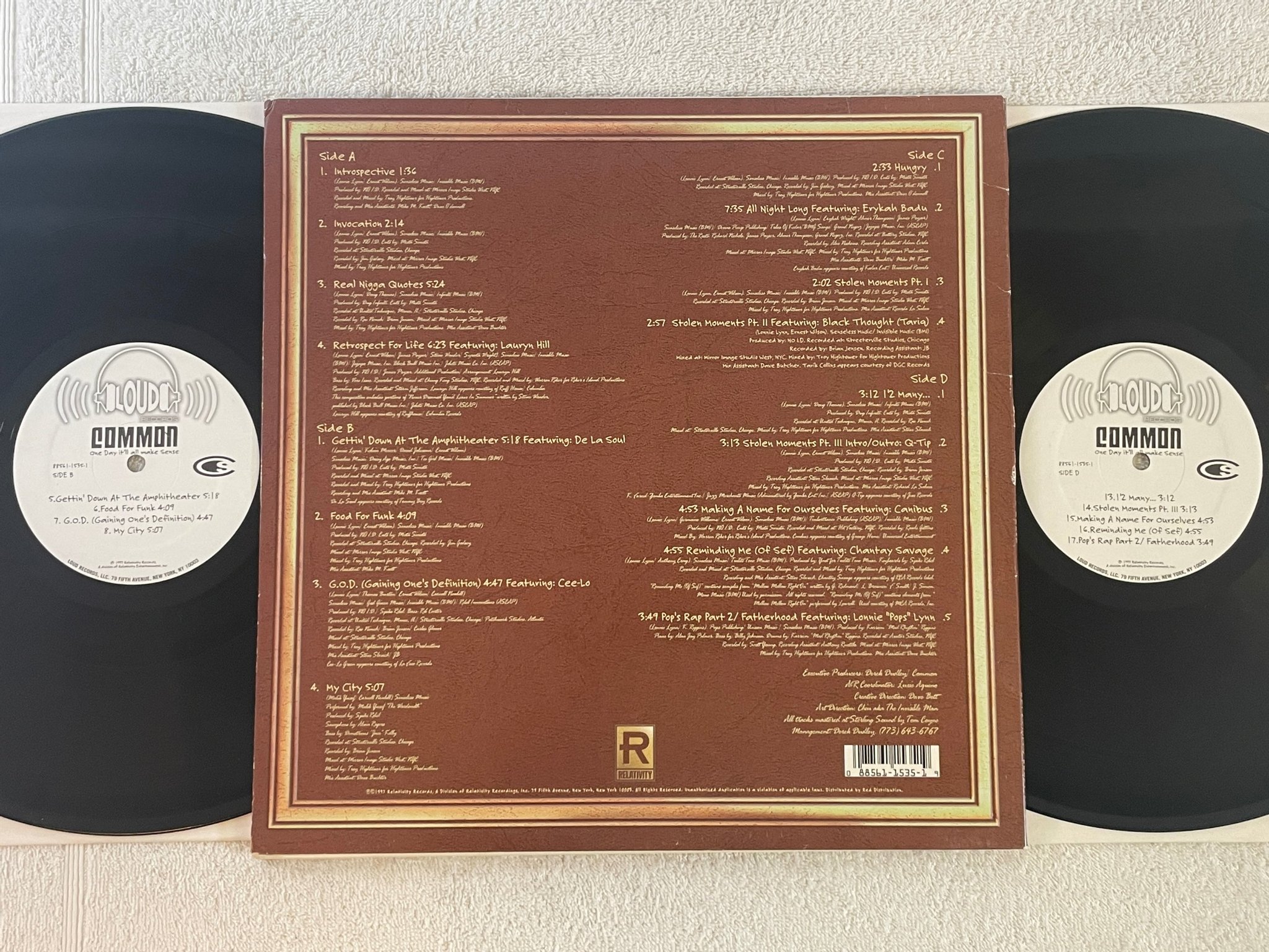 Omslagsbild för skivan COMMON One Day It'll All Make Sense 2xLP -97 US RELATIVITY 88561-1535-1