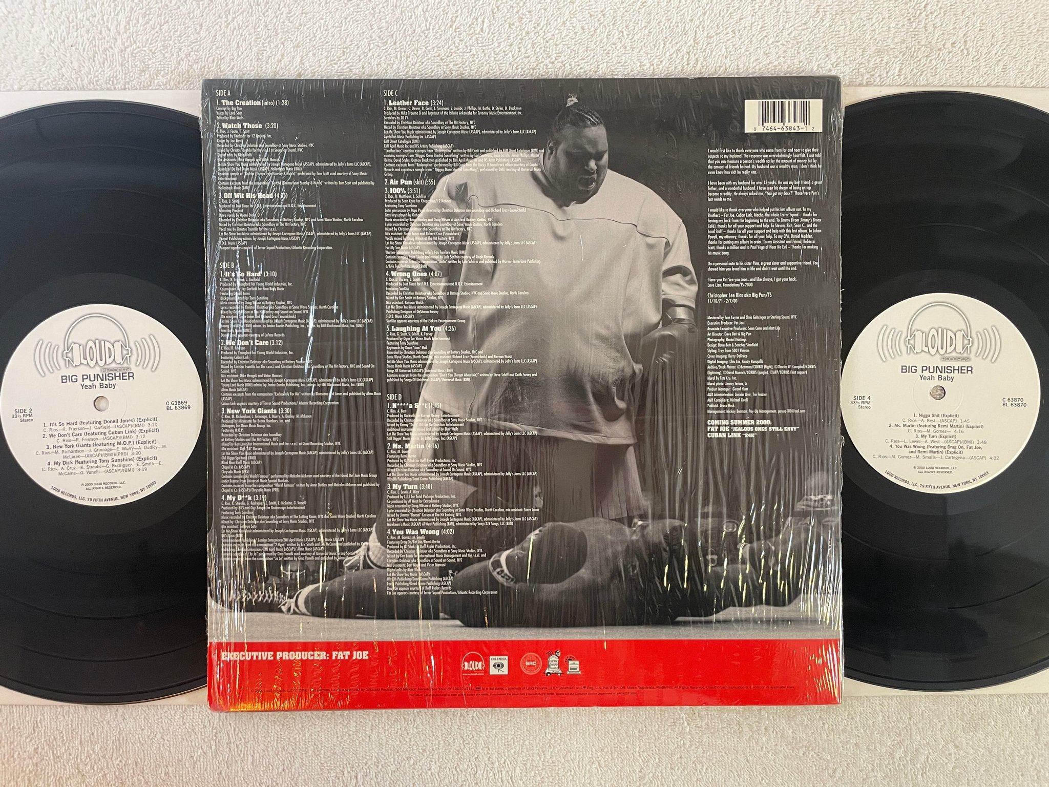 Omslagsbild för skivan BIG PUNISHER yeah baby 2xLP 2000 US LOUD C 63869