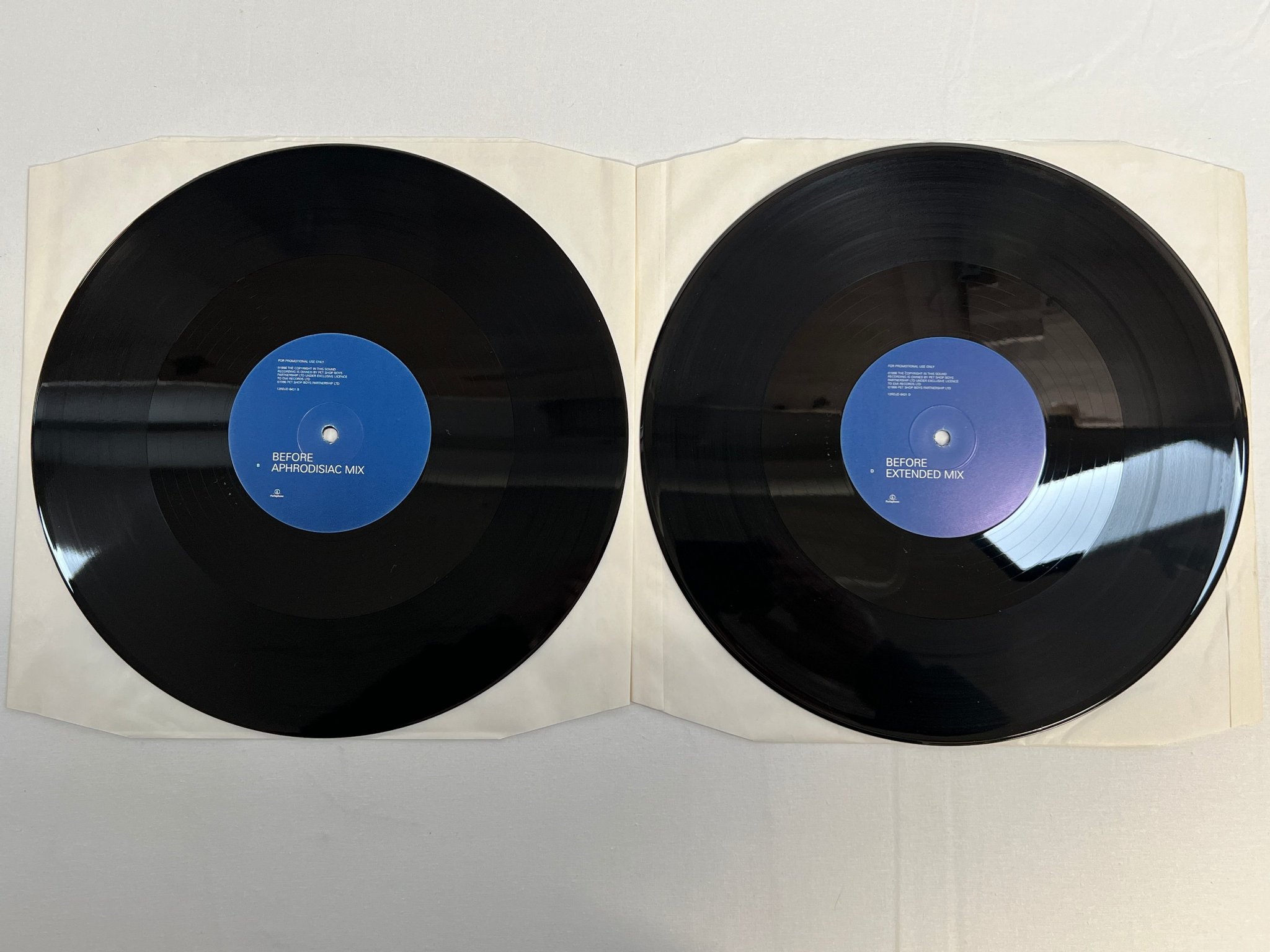 Omslagsbild för skivan PET SHOP BOYS Before 2x12" -96 UK PARLOPHONE promo 12RDJD 6431