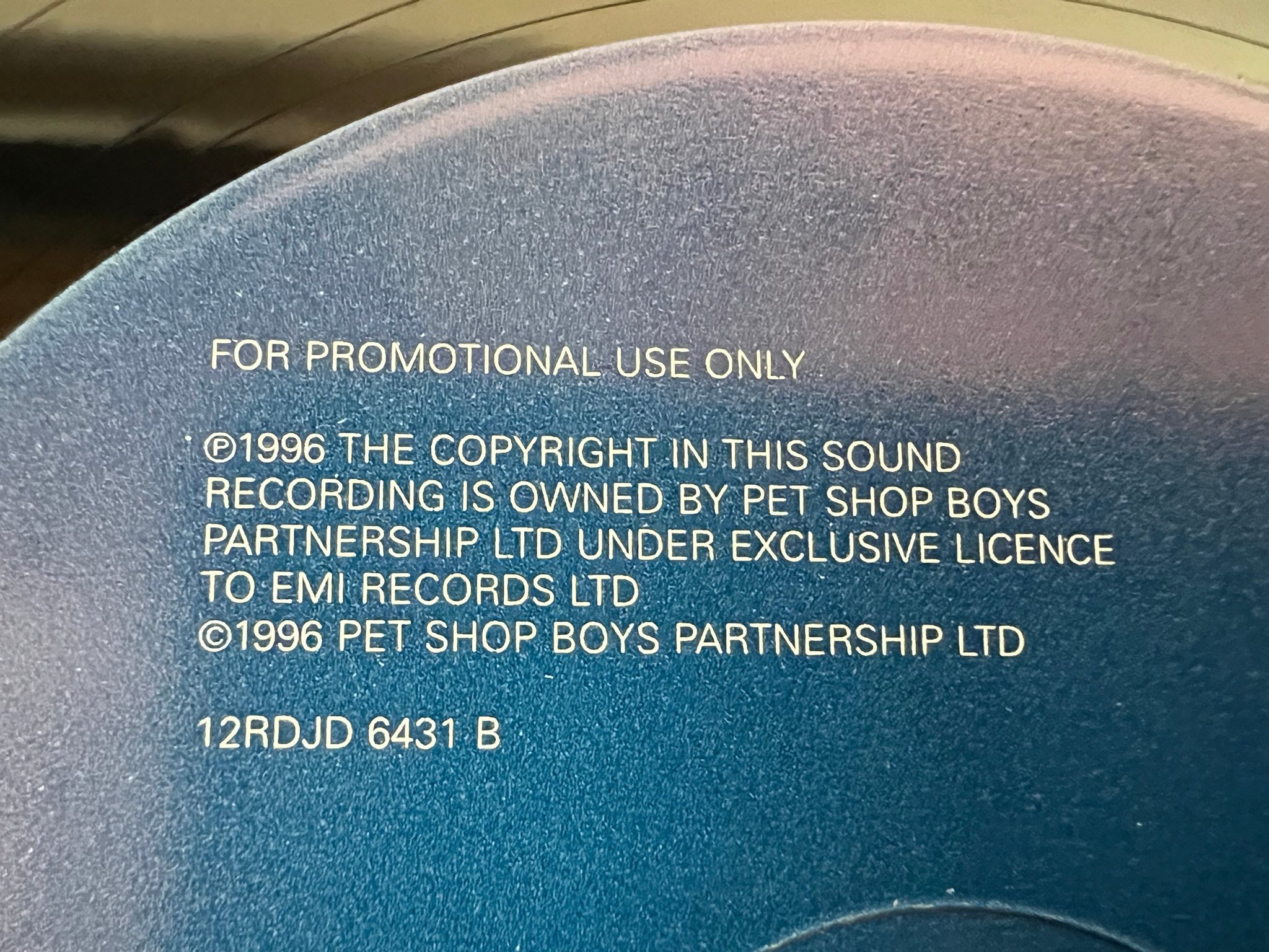 Omslagsbild för skivan PET SHOP BOYS Before 2x12" -96 UK PARLOPHONE promo 12RDJD 6431