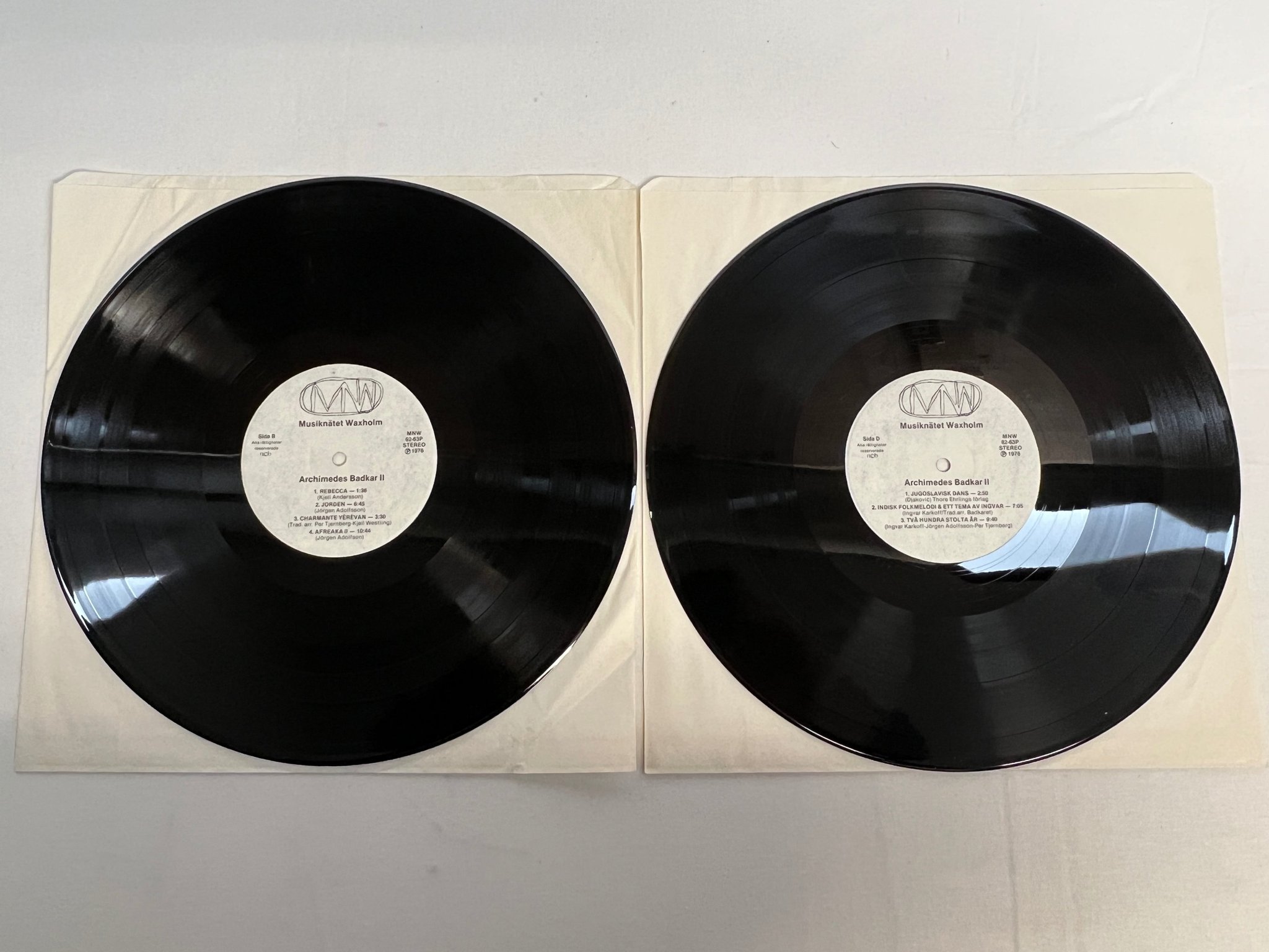 Omslagsbild för skivan ARCHIMEDES BADKAR Archimedes Badkar II 2xLP -76 Swe MNW 62/63P