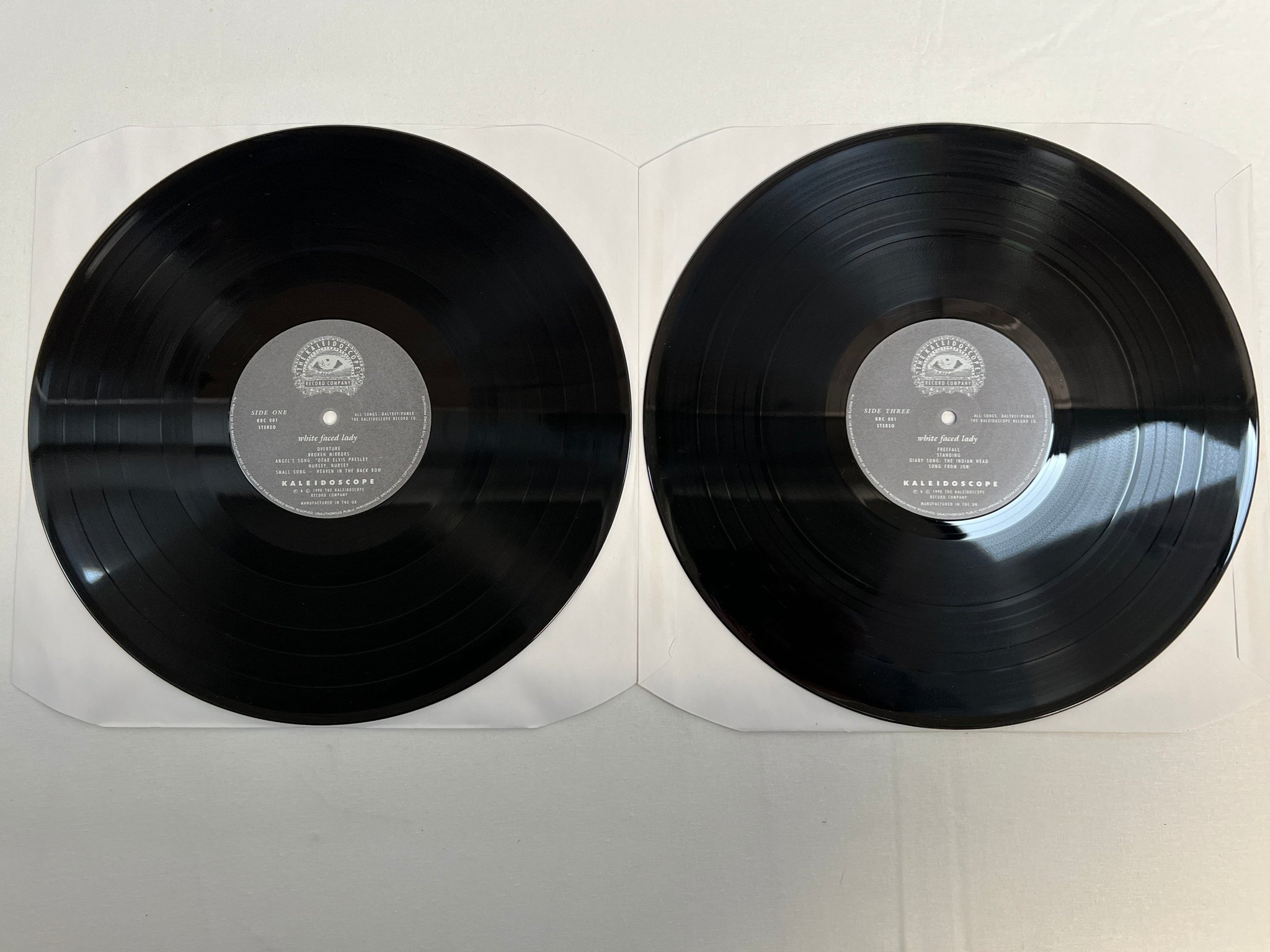 Omslagsbild för skivan KALEIDOSCOPE White Faced Lady 2xLP -90 UK KRC 001 ** rare **