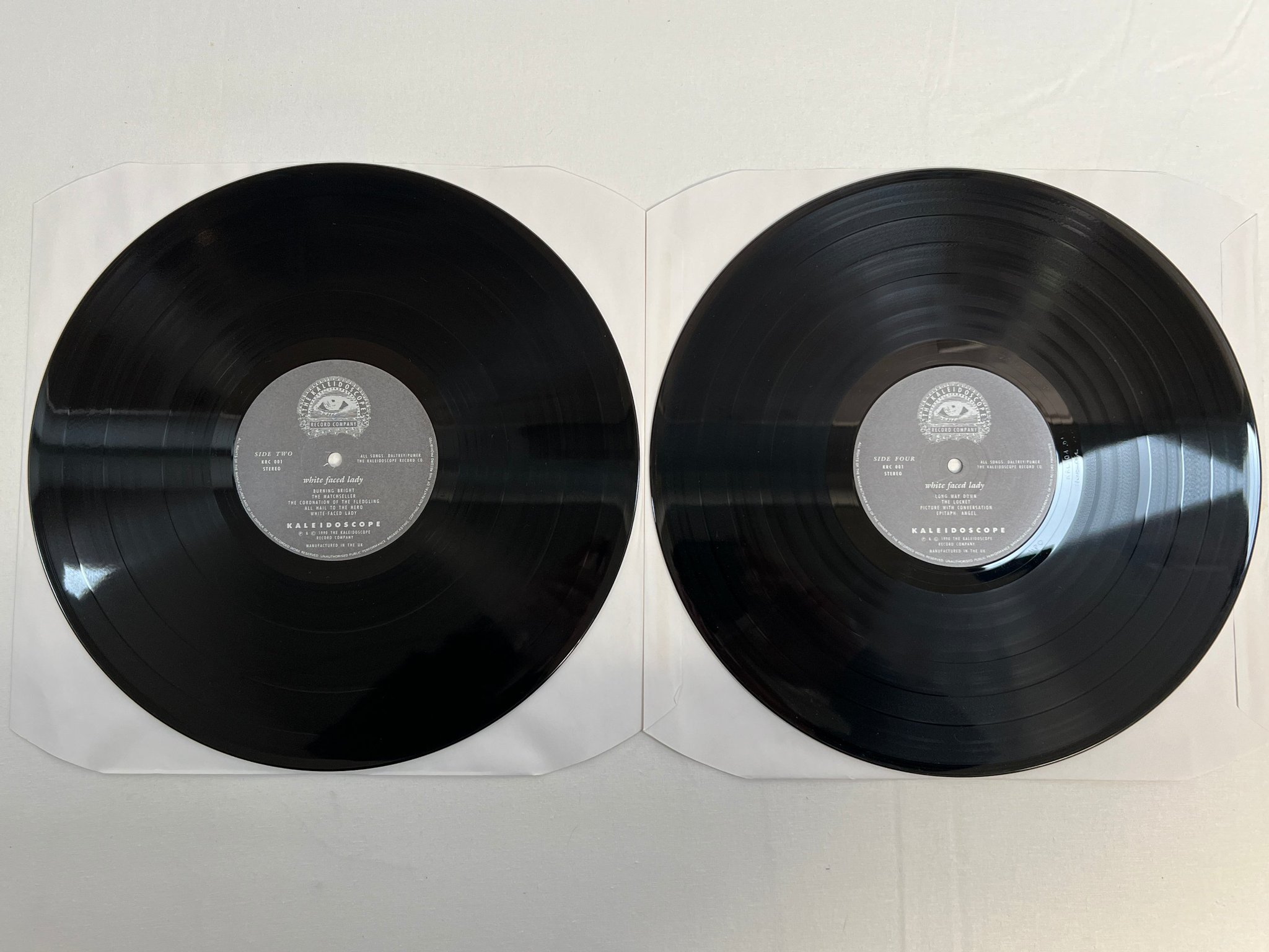 Omslagsbild för skivan KALEIDOSCOPE White Faced Lady 2xLP -90 UK KRC 001 ** rare **