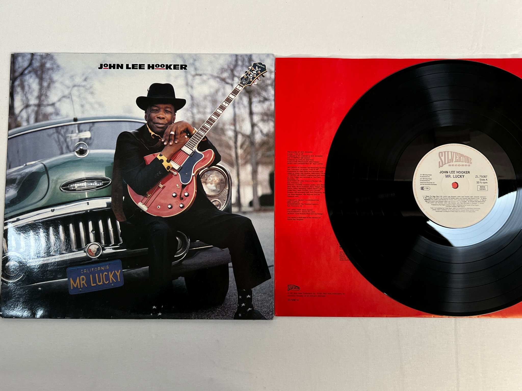 Omslagsbild för skivan JOHN LEE HOOKER Mr Lucky LP -91 Hol SILVERTONE ZL 75087
