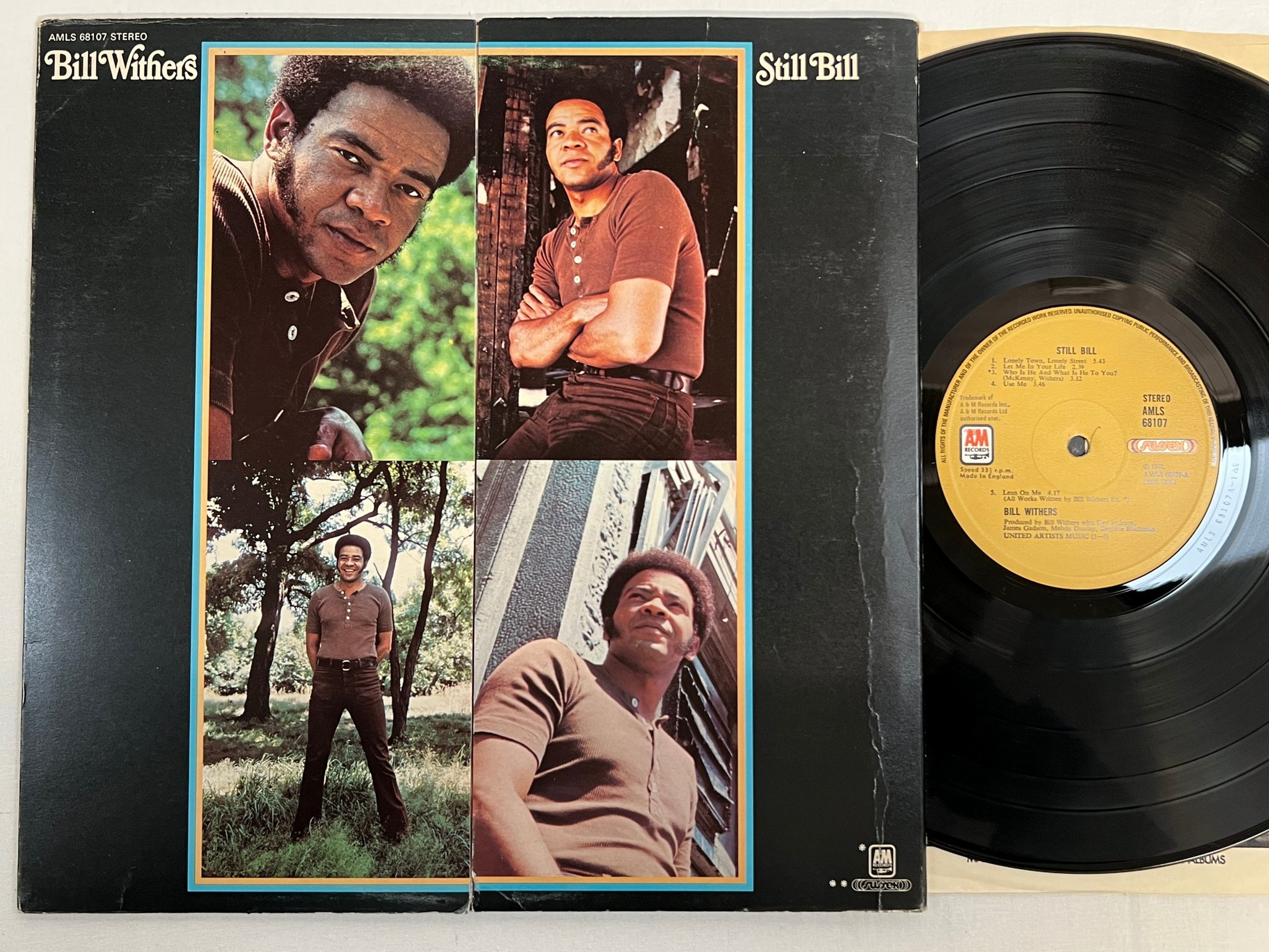 Omslagsbild för skivan BILL WITHERS still Bill LP -72 UK A&M / SUSSEX AMLS 68107