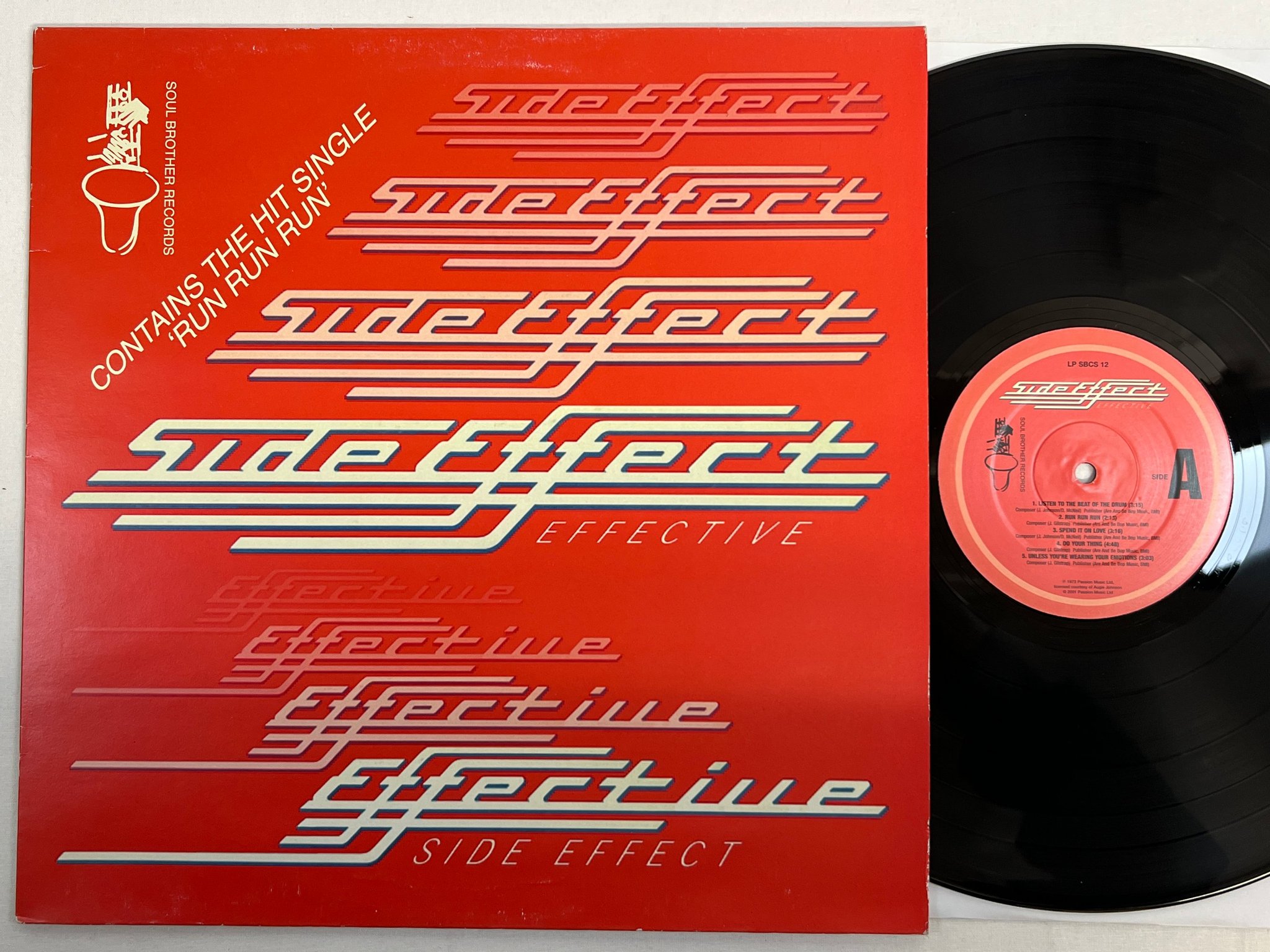 Omslagsbild för skivan SIDE EFFECT -73/2000 re UK SOUL BROTHERS SBCS 12