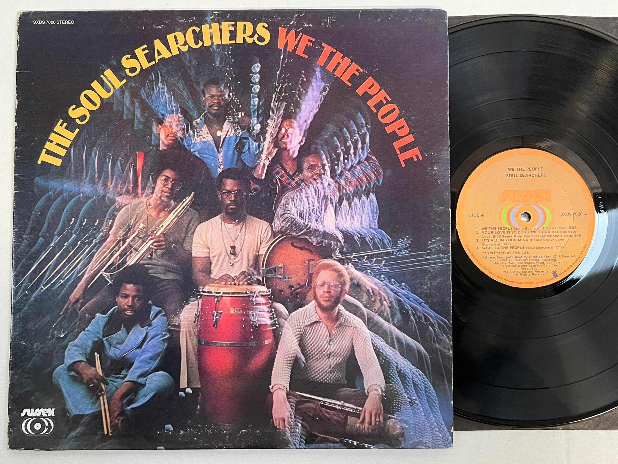 Omslagsbild för skivan SOUL SEARCHERS we the people LP -72 US SUSSEX SXBS 7020