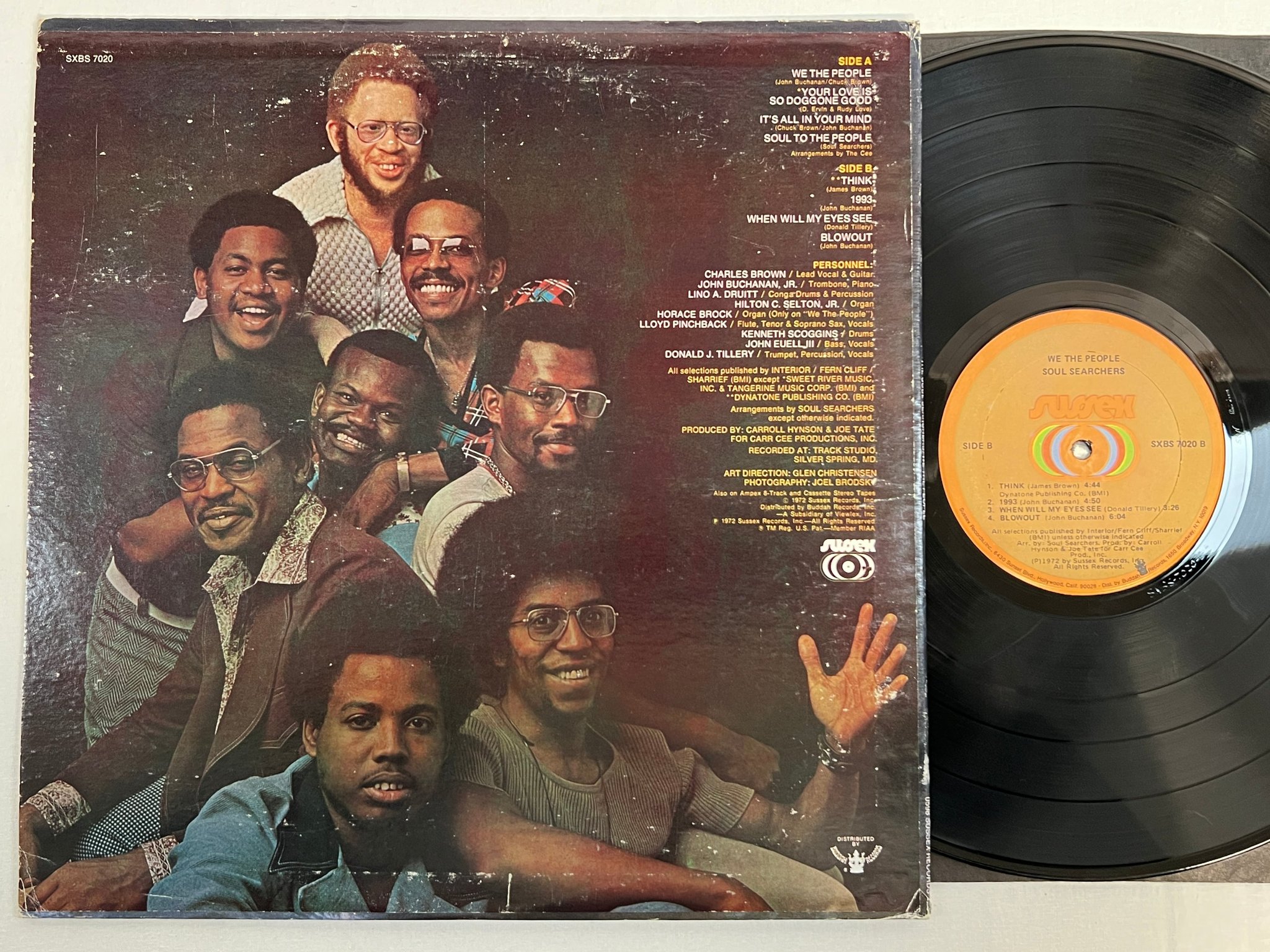 Omslagsbild för skivan SOUL SEARCHERS we the people LP -72 US SUSSEX SXBS 7020