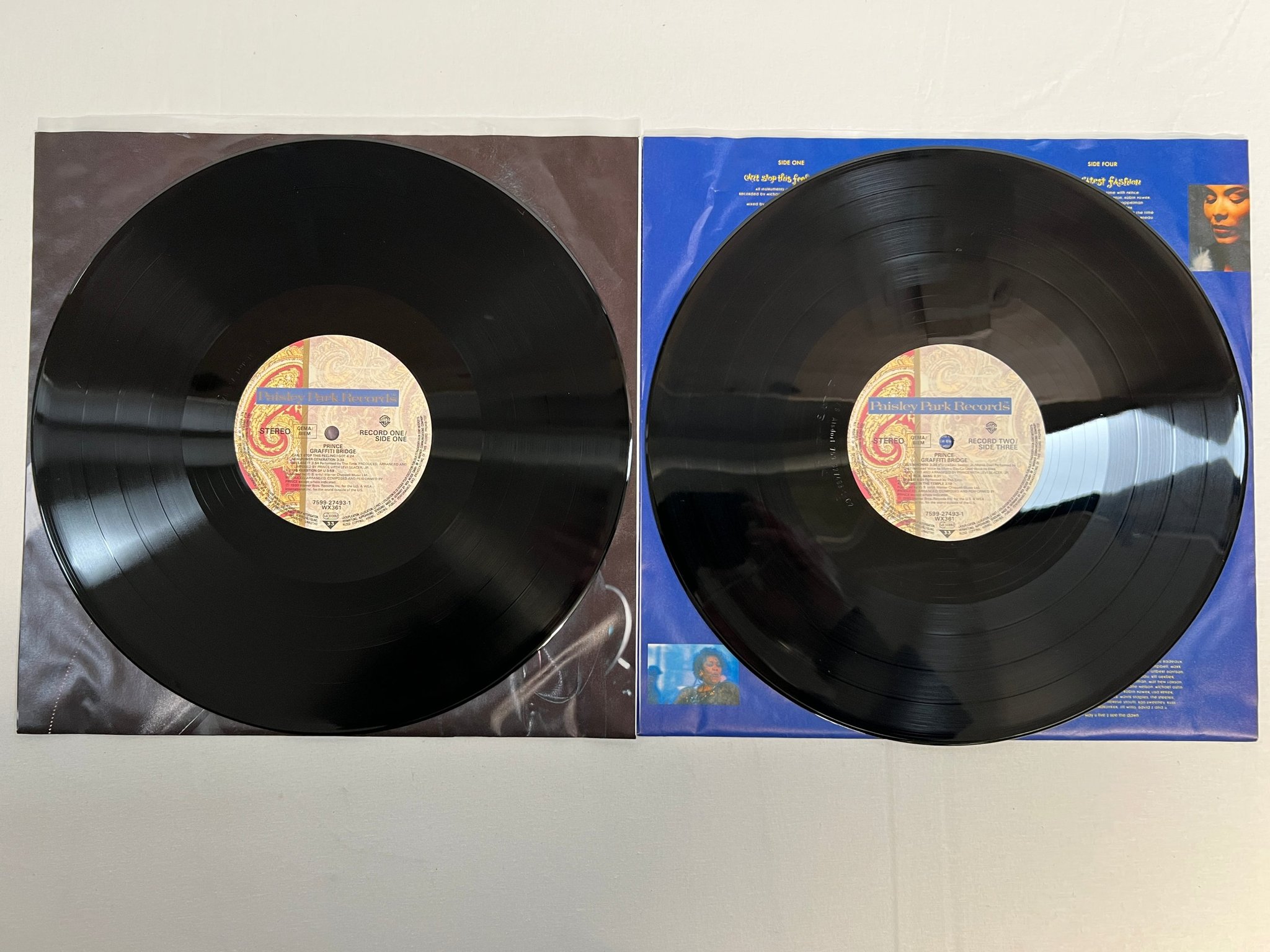 Omslagsbild för skivan PRINCE Graffiti bridge 2xLP -90 PAISLEY PARK WX361