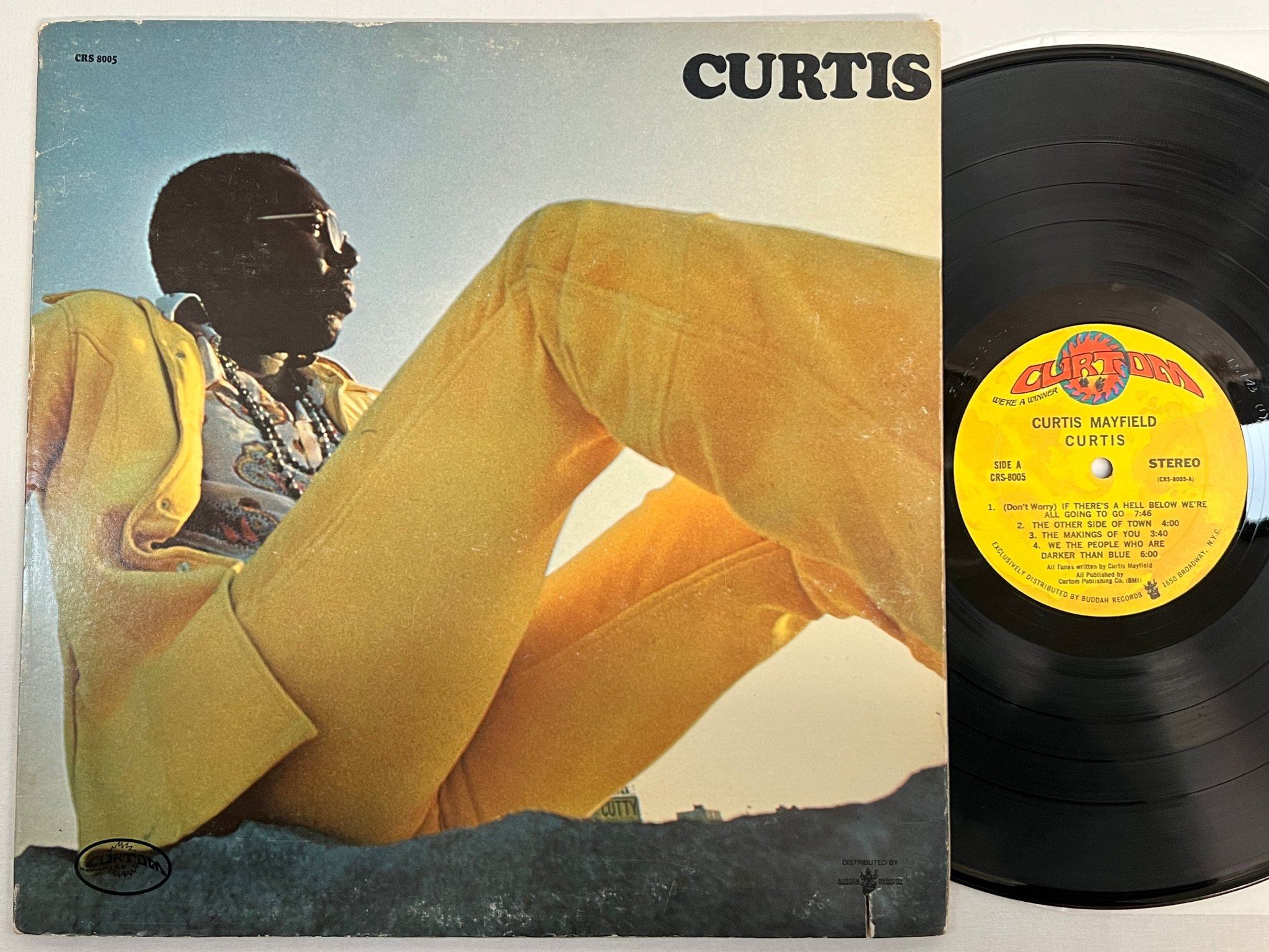 Omslagsbild för skivan CURTIS MAYFIELD curtis LP -70 US CURTOM CRS-8005 ** A Masterpiece **