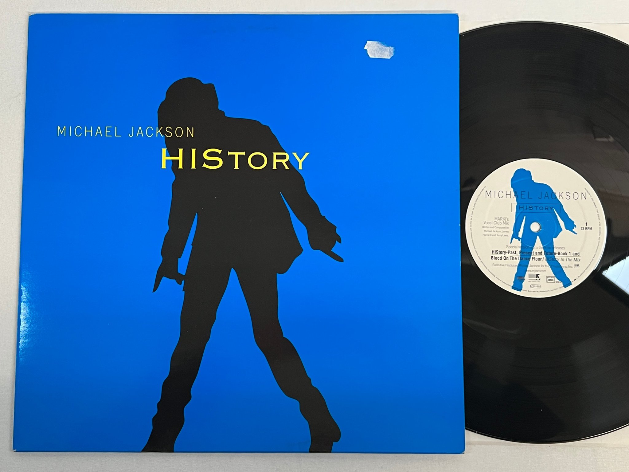 Omslagsbild för skivan MICHAEL JACKSON history 12"single -97 EPIC promo SAMPMS 4342 ** RARE **