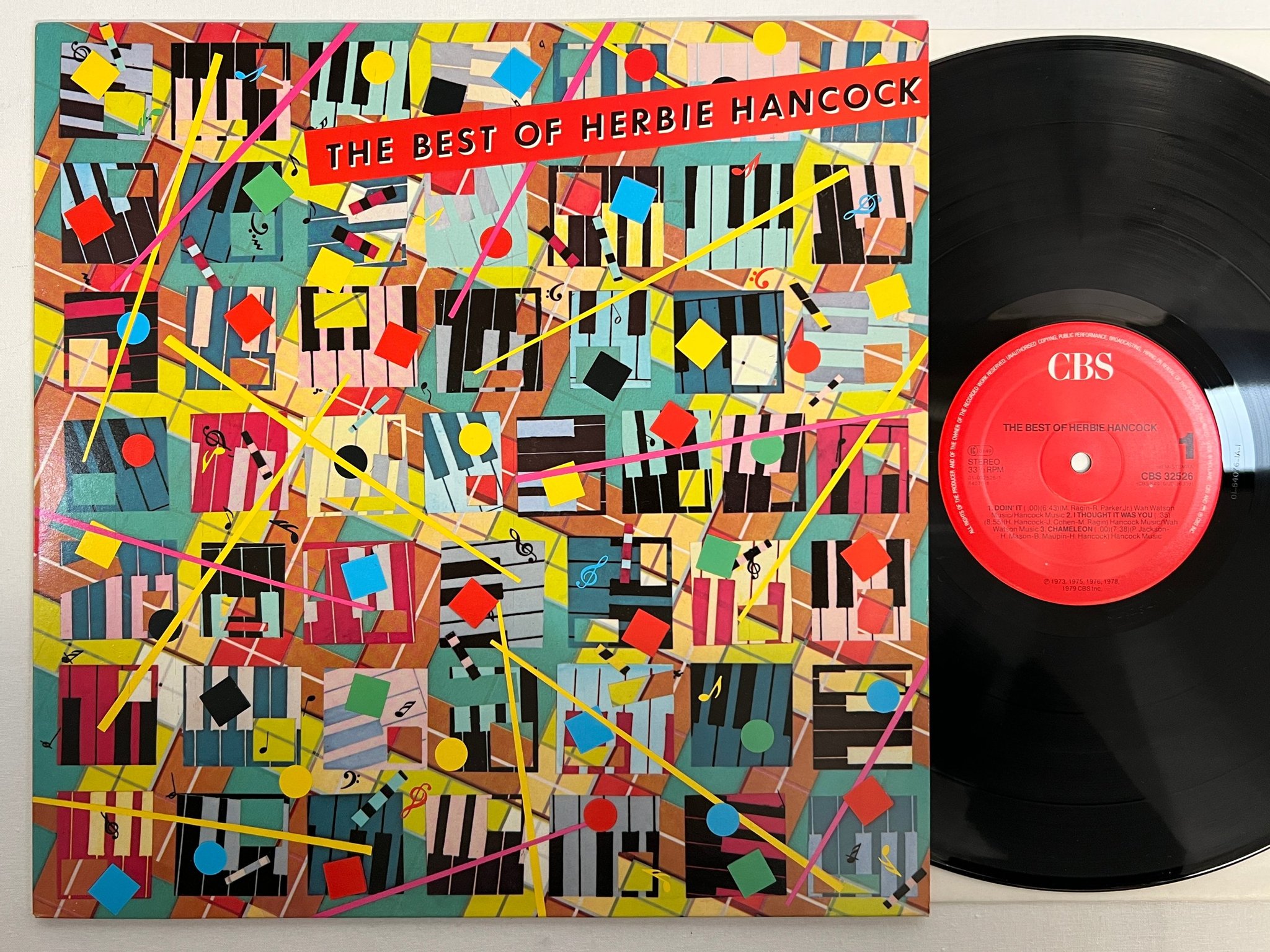 Omslagsbild för skivan HERBIE HANCOCK the best of LP Hol CBS 32526