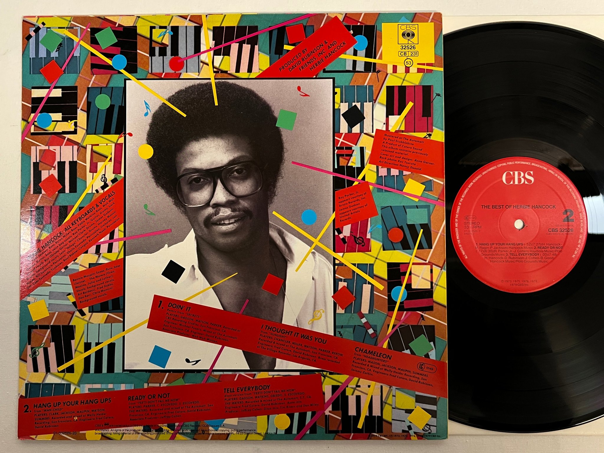 Omslagsbild för skivan HERBIE HANCOCK the best of LP Hol CBS 32526