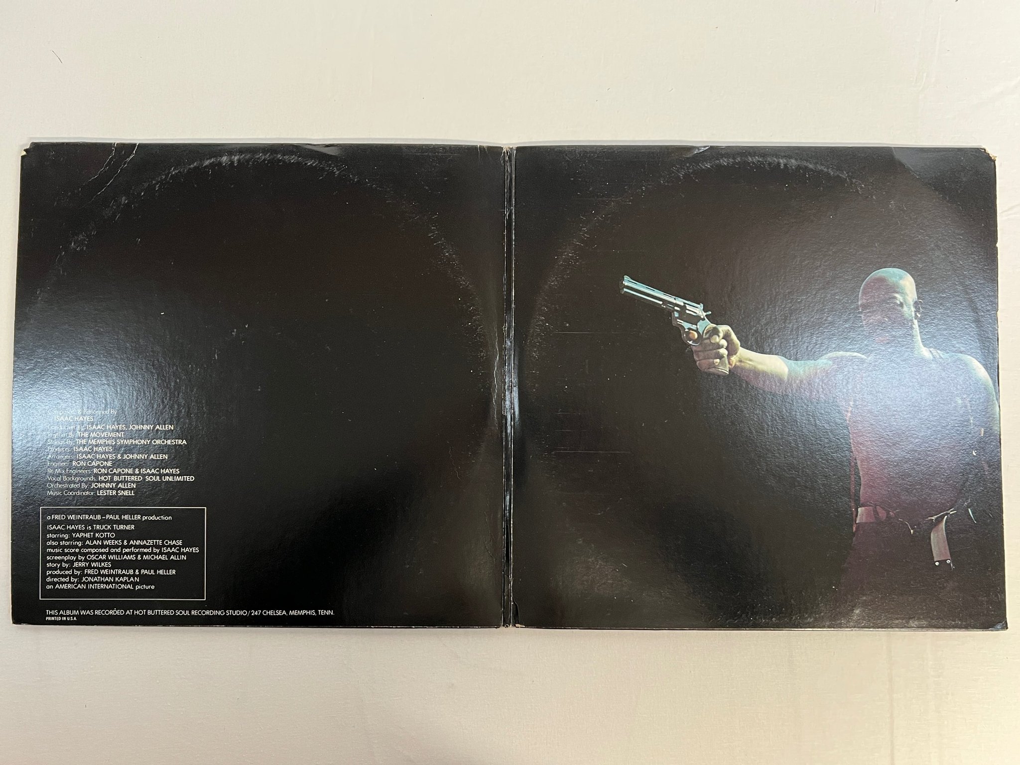 Omslagsbild för skivan ISAAC HAYES truck turner LP -74 US STAX ENS-2 7507 blaxploitation