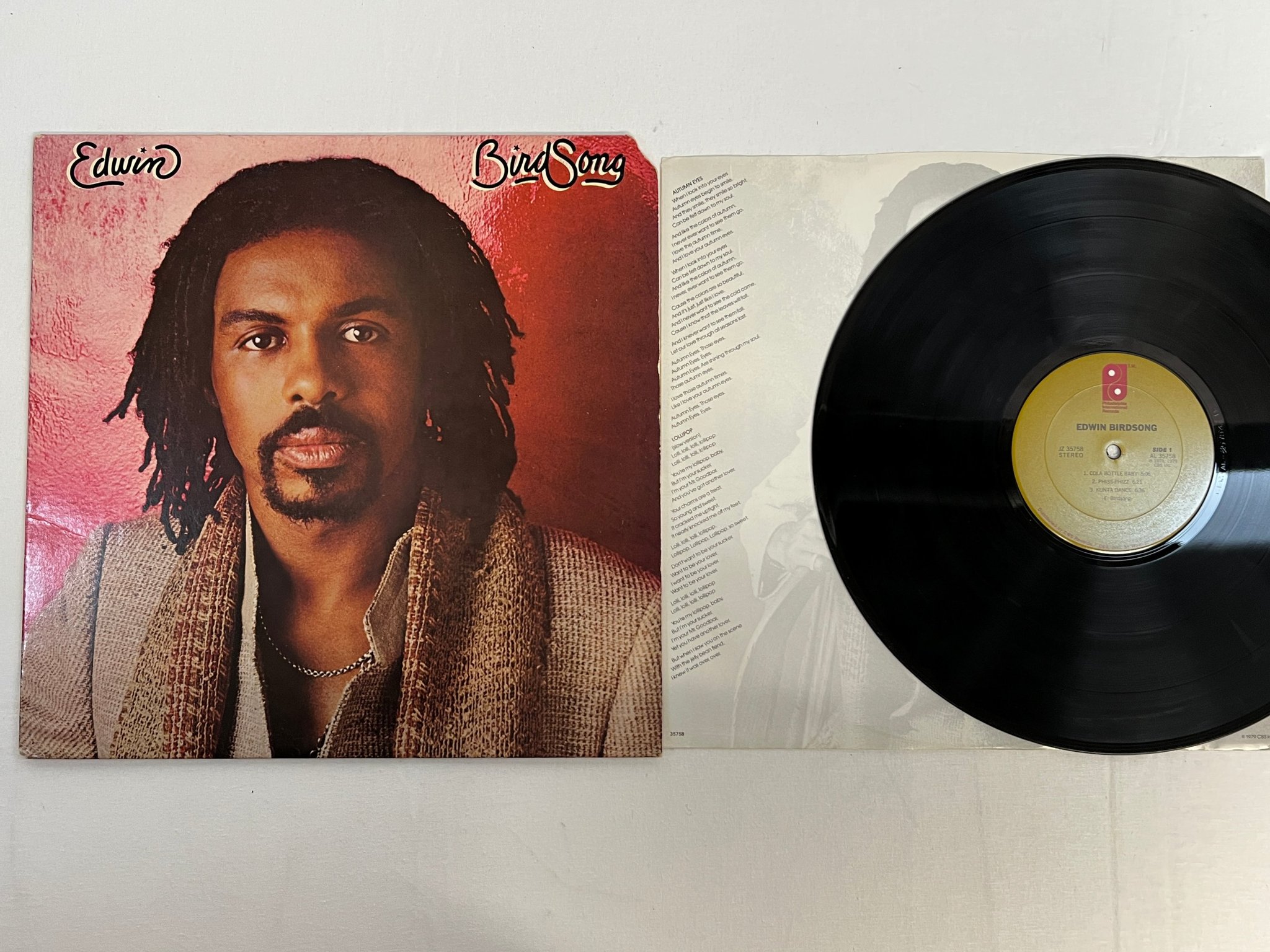 Omslagsbild för skivan EDWIN BIRDSONG s/t LP -79 US PIR 35758  ** soul **