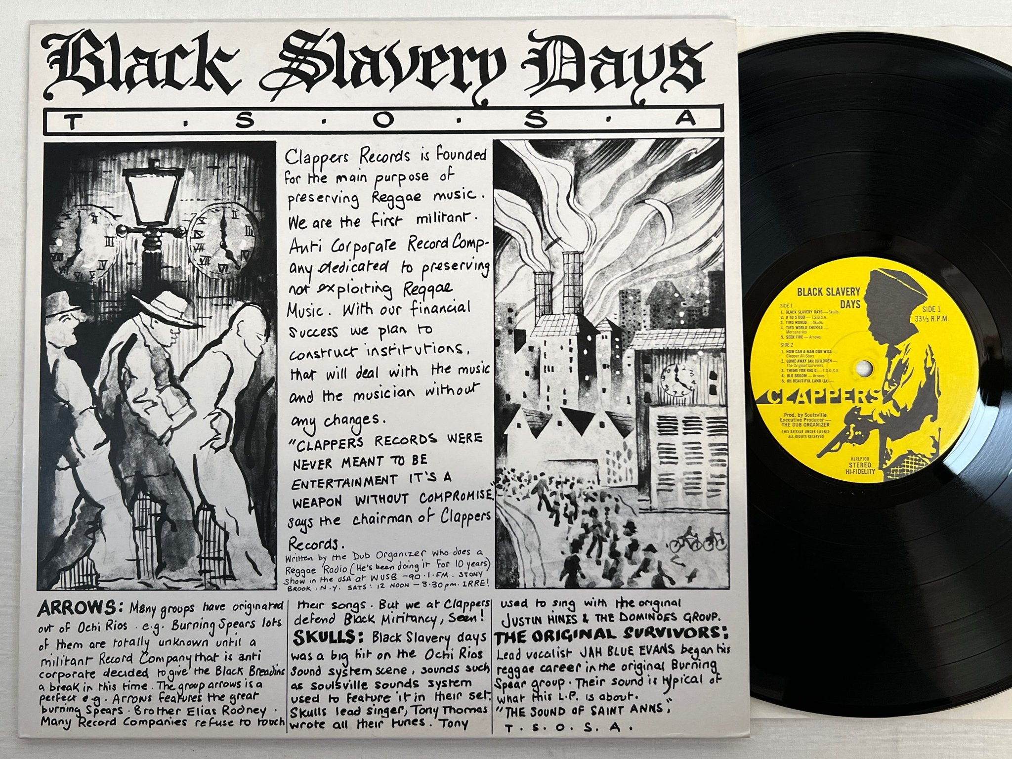 Omslagsbild för skivan V/A Black Slavery Days LP 2003 UK HONEST JON'S HJRLP100