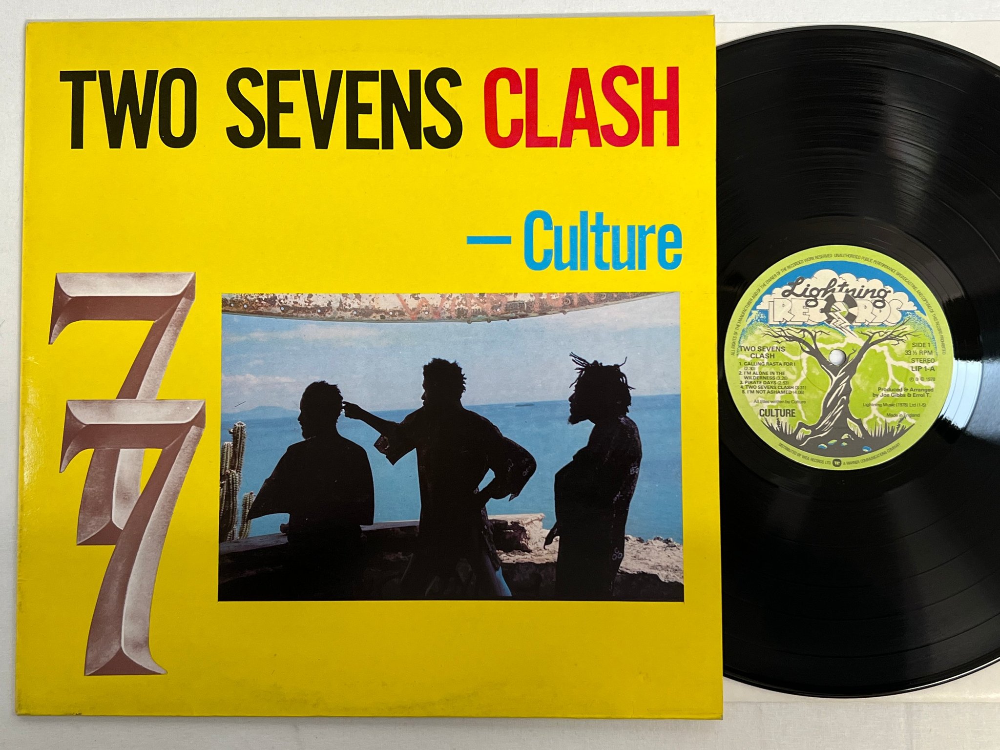 Omslagsbild för skivan CULTURE two seven clash LP -78 UK LIGHTNING LIP-1