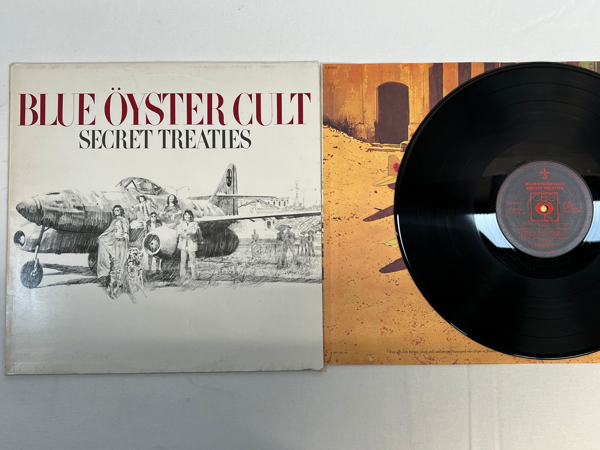 Omslagsbild för skivan BLUE ÖYSTER CULT Secret Treaties LP  Hol CBS S 80103