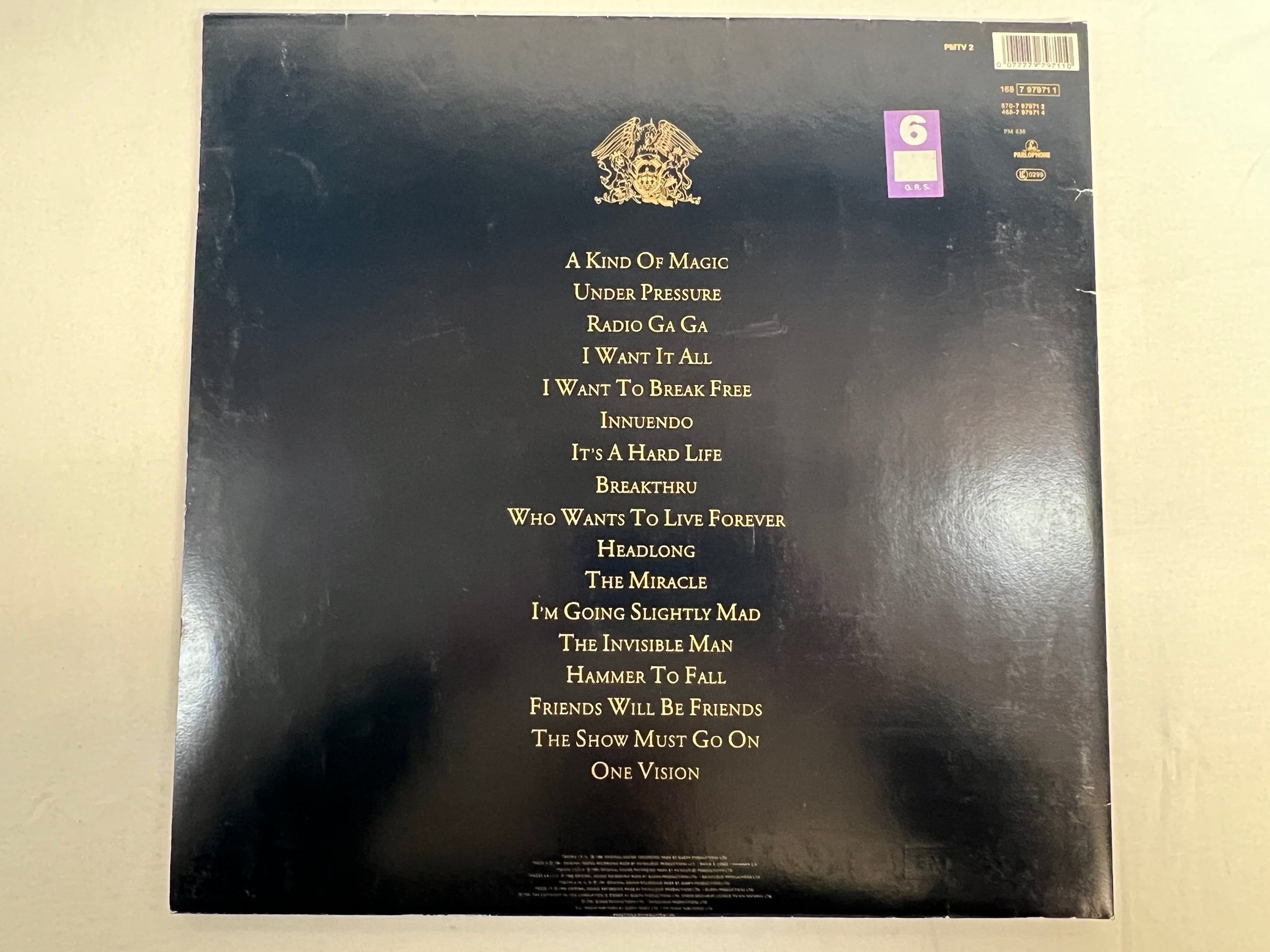 Omslagsbild för skivan QUEEN greatest hits 2xLP -91 Ger PARLOPHONE 1687979721