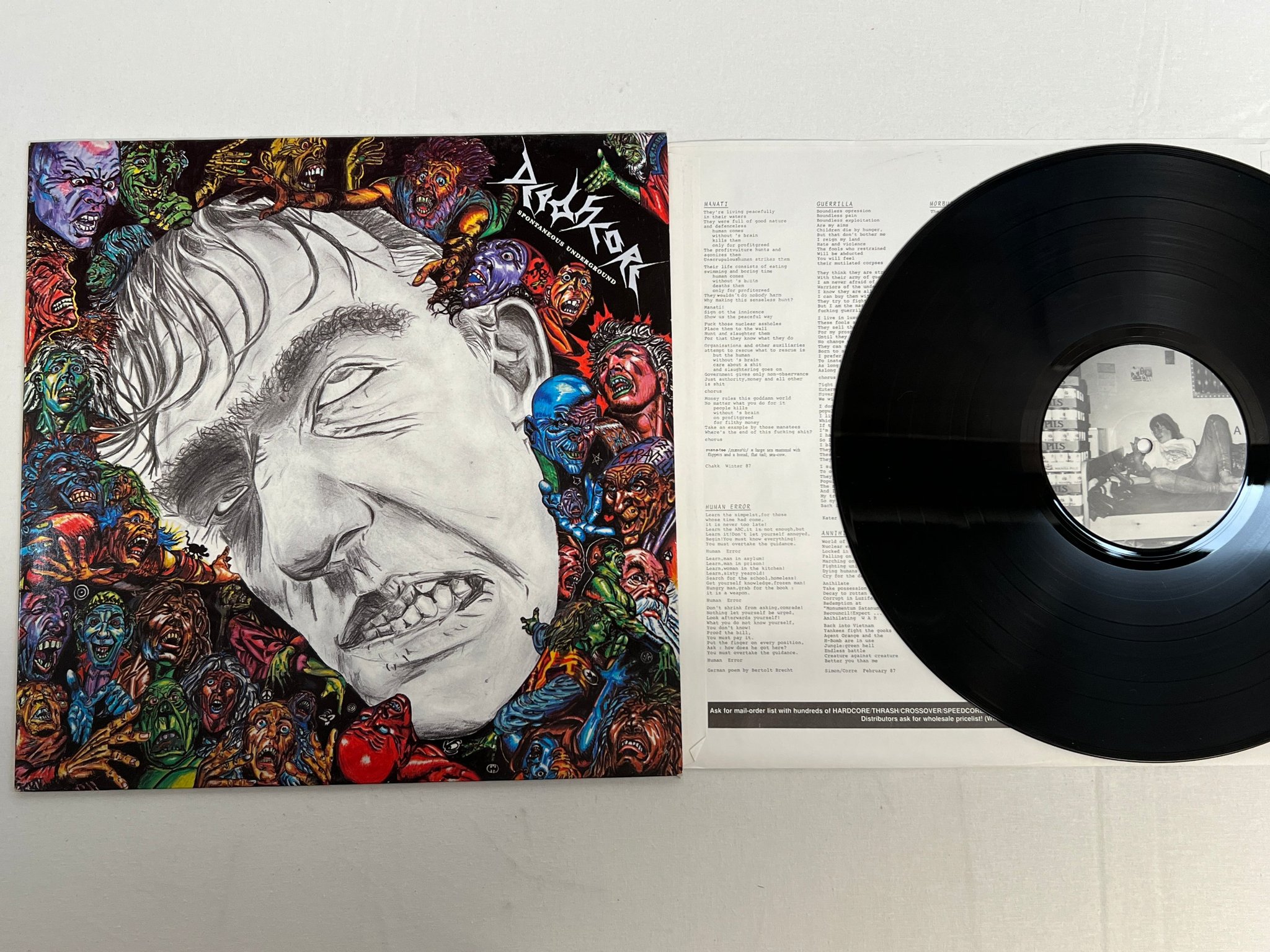 Omslagsbild för skivan DEATHCORE Spontaneous Underground LP -90 Ger NUCLEAR BLAST NB-034