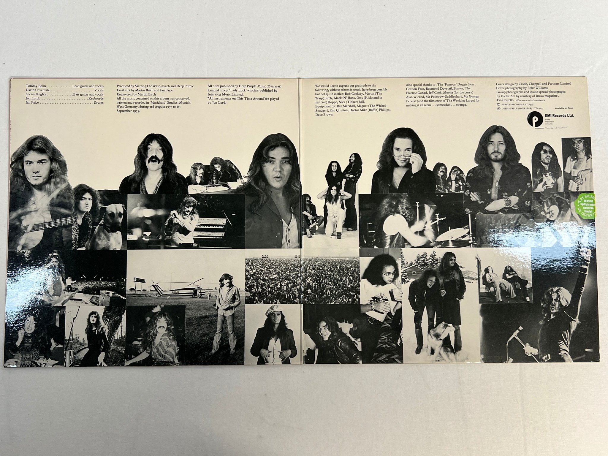 Omslagsbild för skivan DEEP PURPLE machine head LP -72 UK PURPLE TPSA 7504 ** TOP COPY **