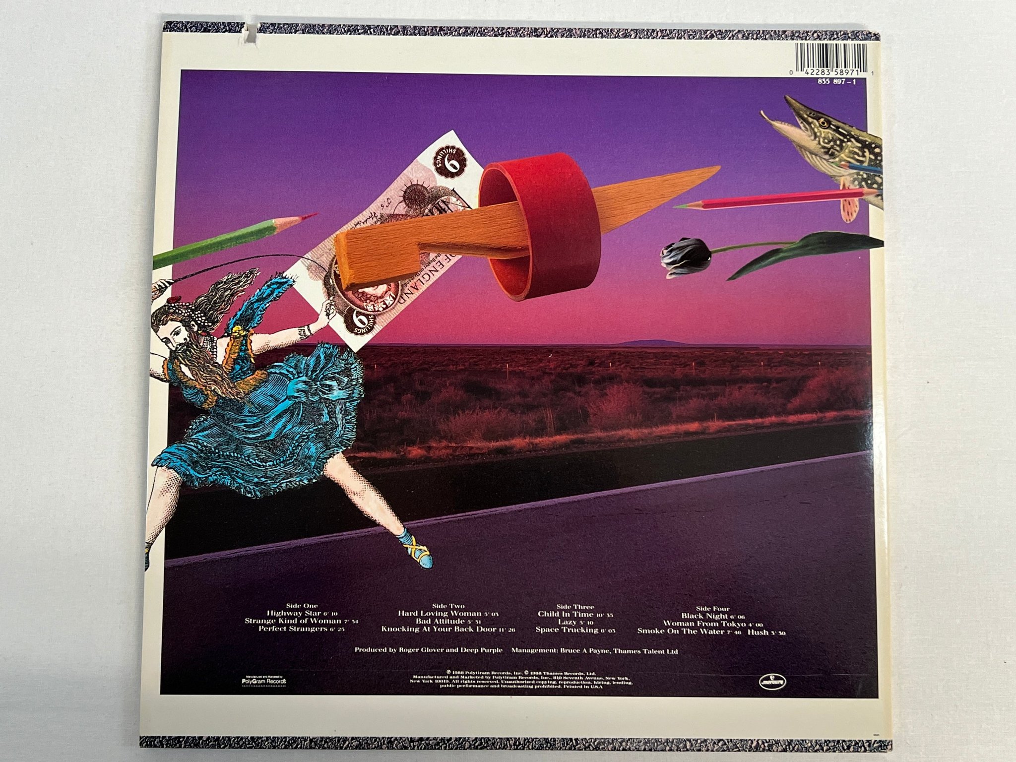 Omslagsbild för skivan DEEP PURPLE nobody's perfect 2xLP -88 US MERCURY 422835897-1