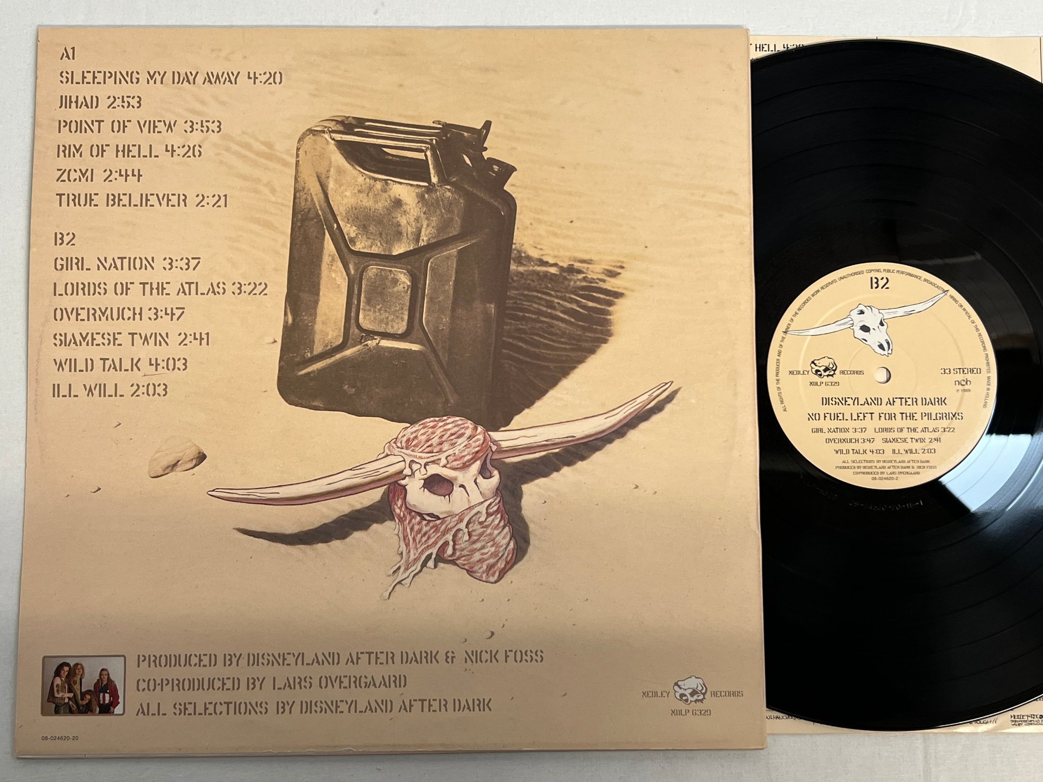 Omslagsbild för skivan DISNEYLAND AFTER DARK  No Fuel Left For The Pilgrims LP -89 WARNER 7599-25999-1