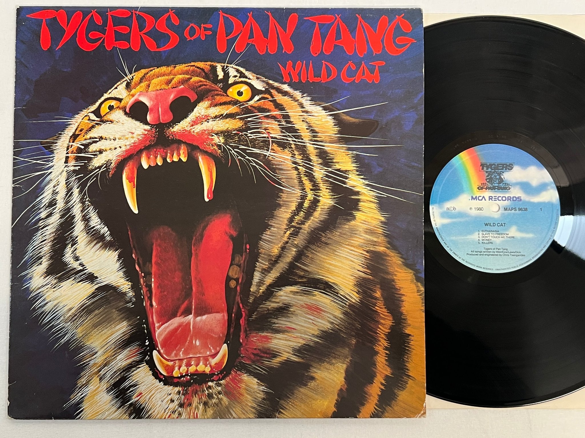 Omslagsbild för skivan TYGERS OF PAN TANG Wild Cat LP -81 ncb MAPS 9638 