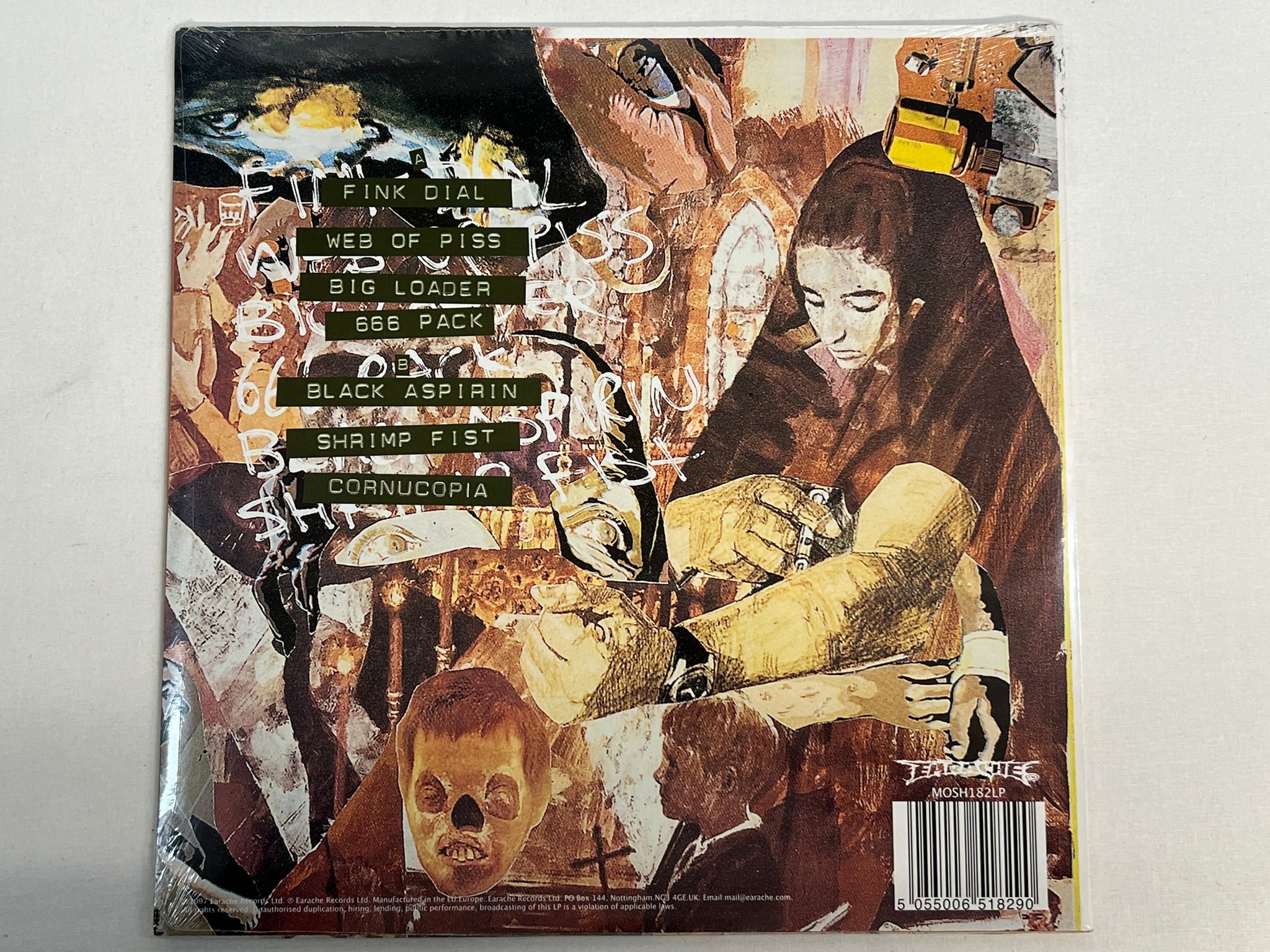 Omslagsbild för skivan IRON MONKEY s/t LP 2012 UK Stale Piss 200 COPIES ONLY sealed DOOM METAL