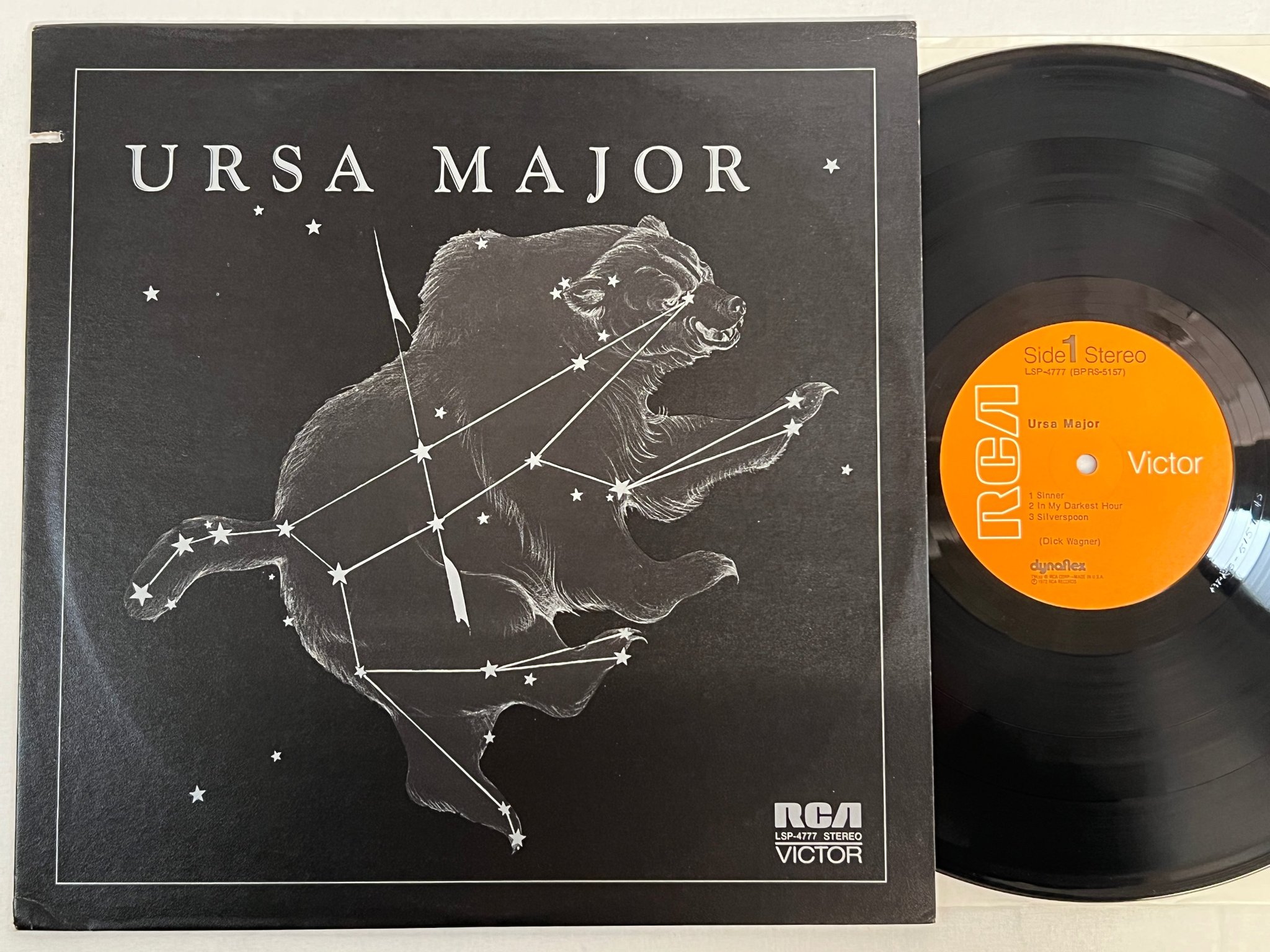 Omslagsbild för skivan URSA MAJOR s/t LP -72 US RCA LSP 4777 hard rock