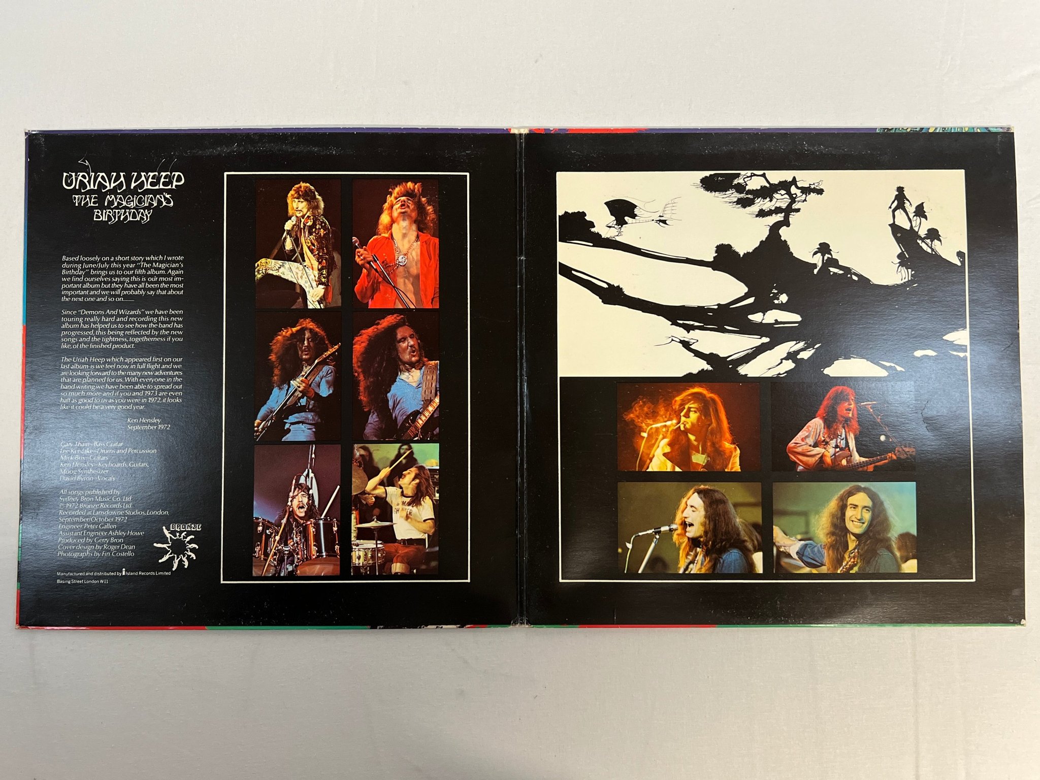 Omslagsbild för skivan URIAH HEEP the magicians birthday LP -72 ncb ISLAND ILPS 9213