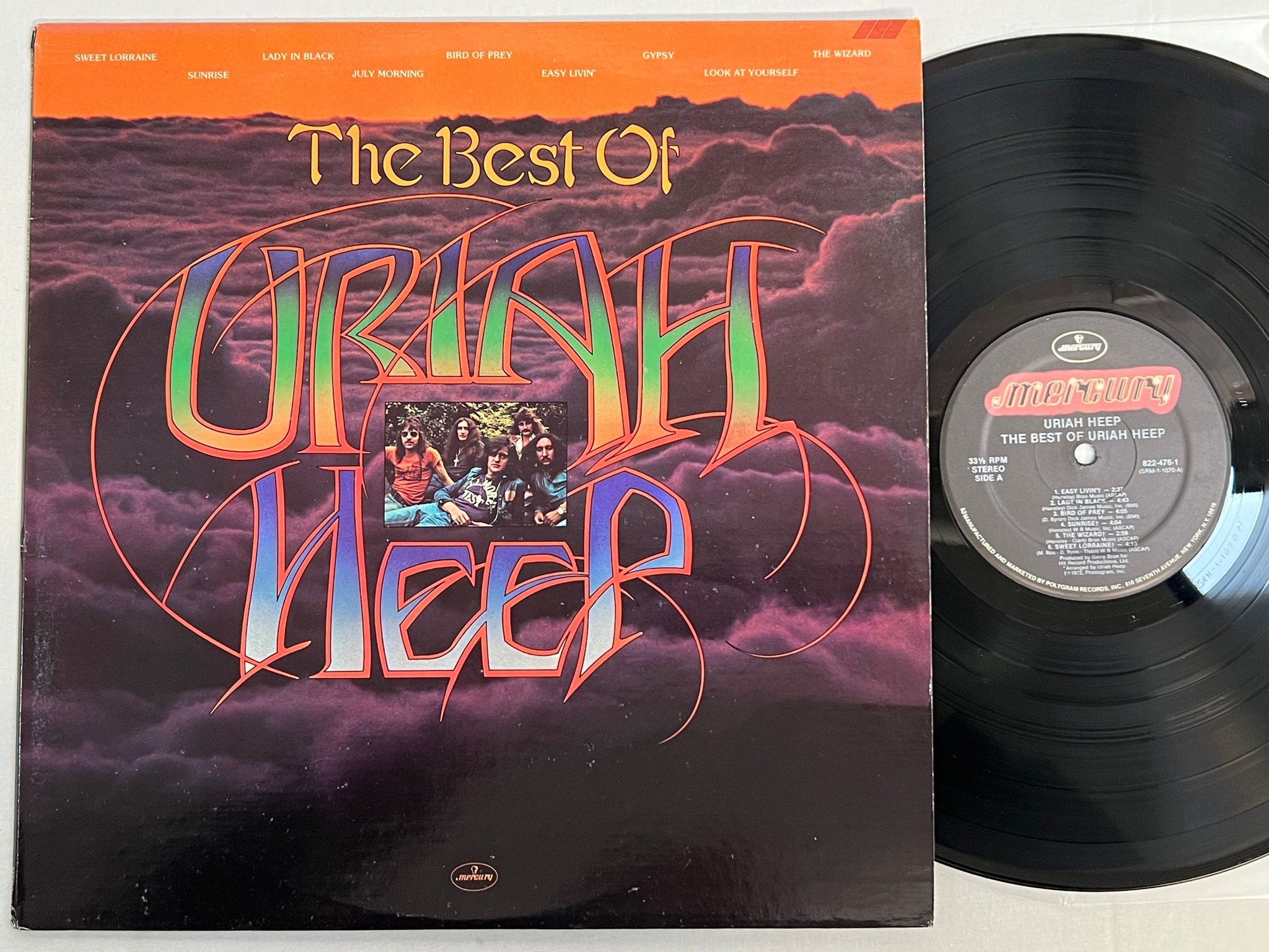 Omslagsbild för skivan URIAH HEEP  The Best Of LP US MERCURY SRM-1-1070