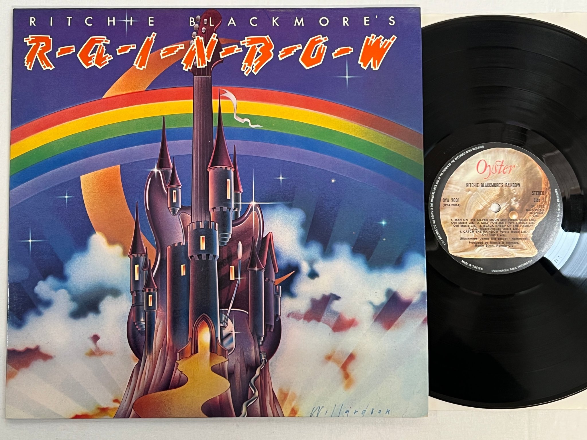 Omslagsbild för skivan RAINBOW Ritchie Blackmore's Rainbow LP -75 Swe OYSTER OYA 2001